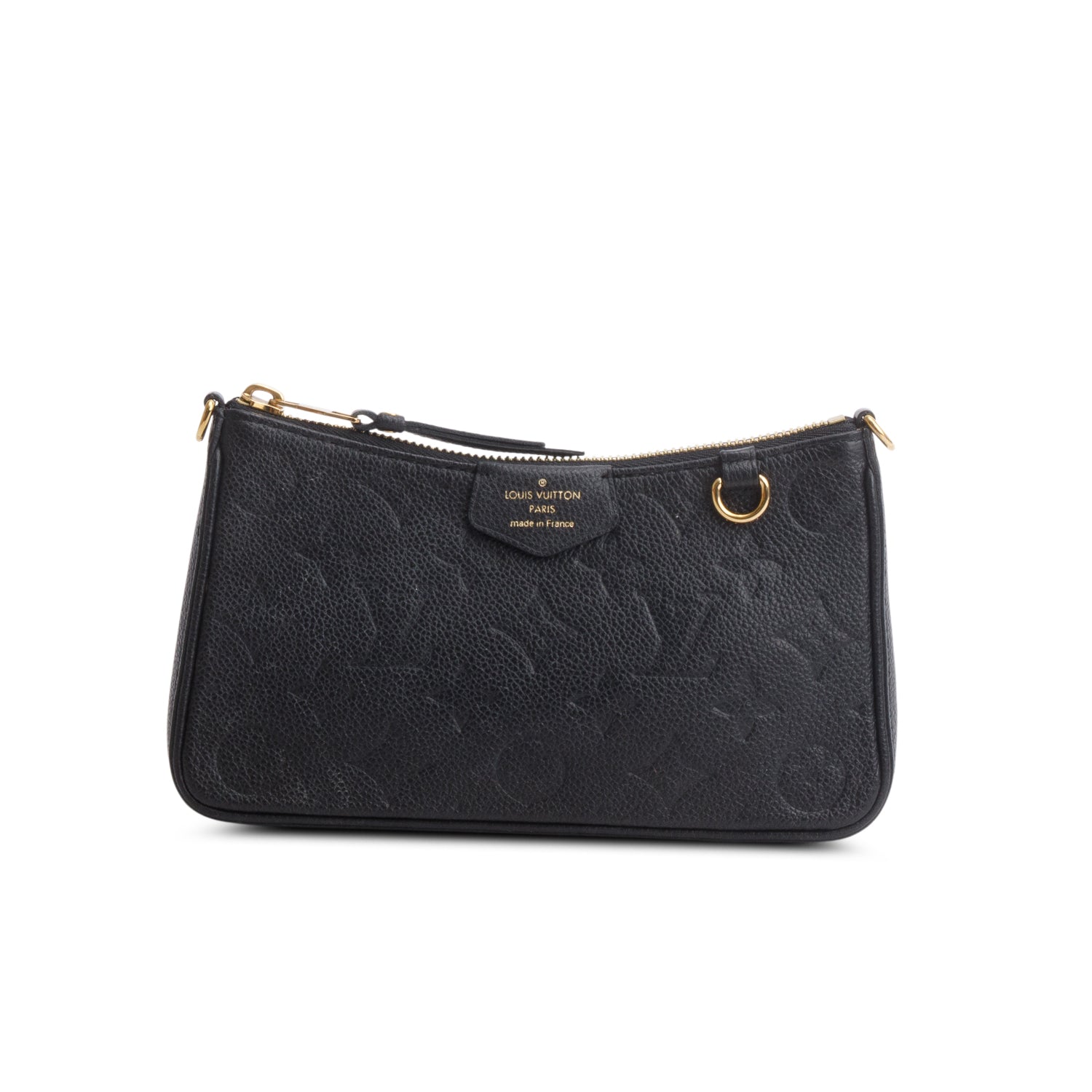 Louis Vuitton Black Empreinte Easy Pouch On Strap w/ Box & Straps