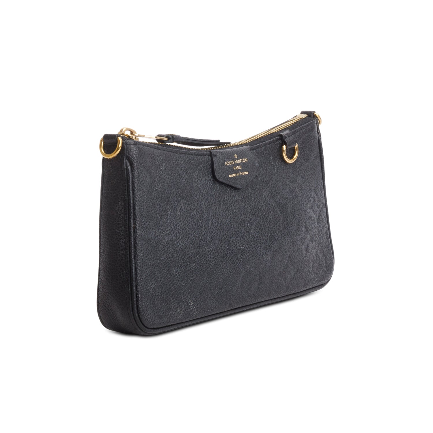 Louis Vuitton Black Empreinte Easy Pouch On Strap w/ Box & Straps