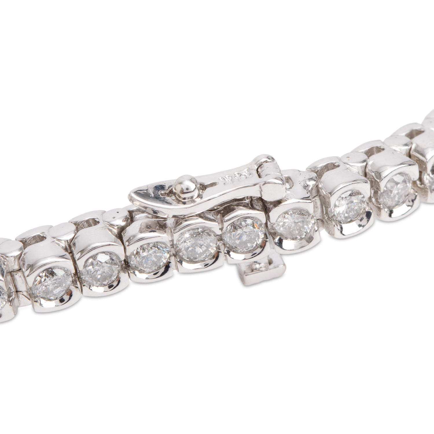 14k White Gold 4.08 tcw. Diamond Tennis Bracelet