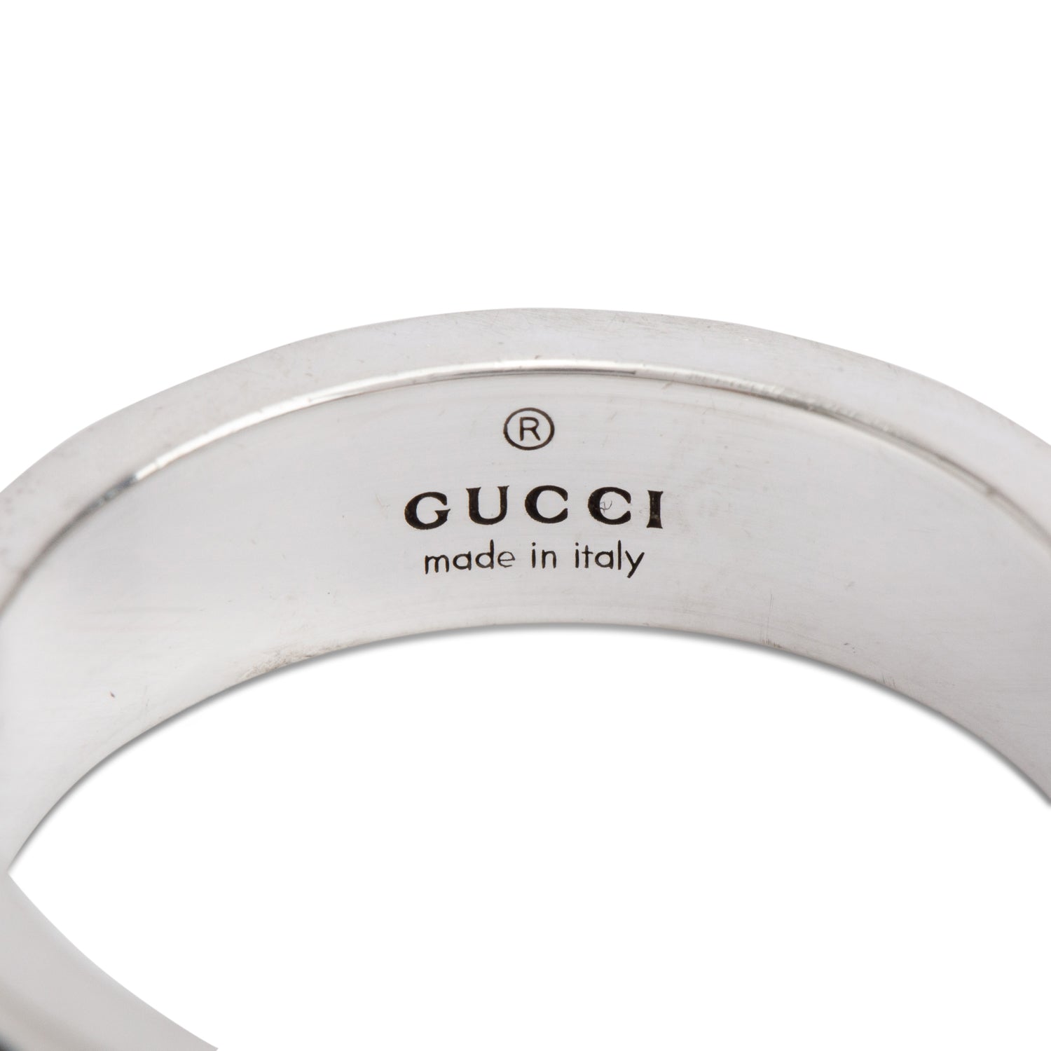 Gucci Sterling Silver Ghost Ring, Size 21 9.25 w/ Box