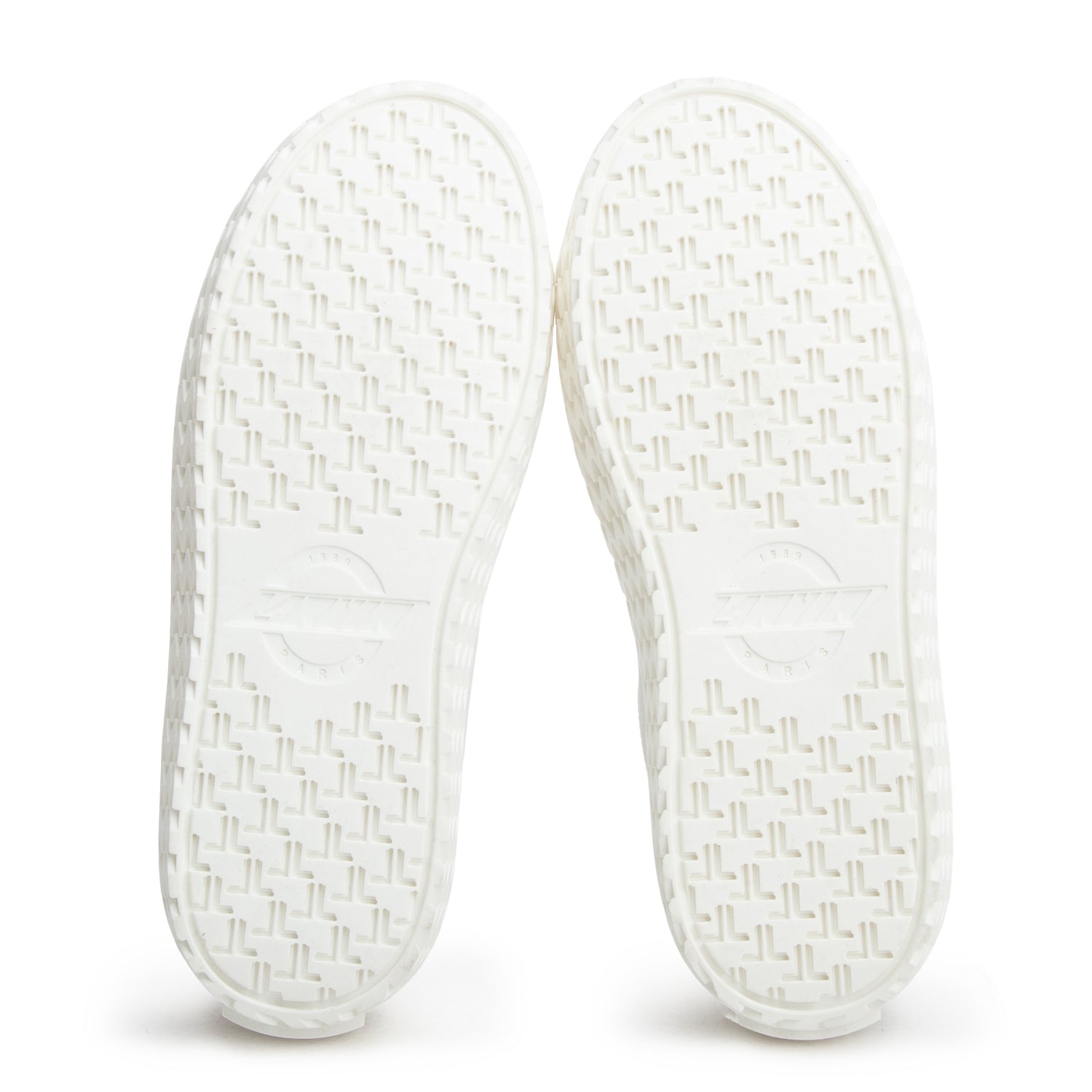 Lanvin White Canvas Curbie Low Top Men's Sneakers, Size 42 w/ Box