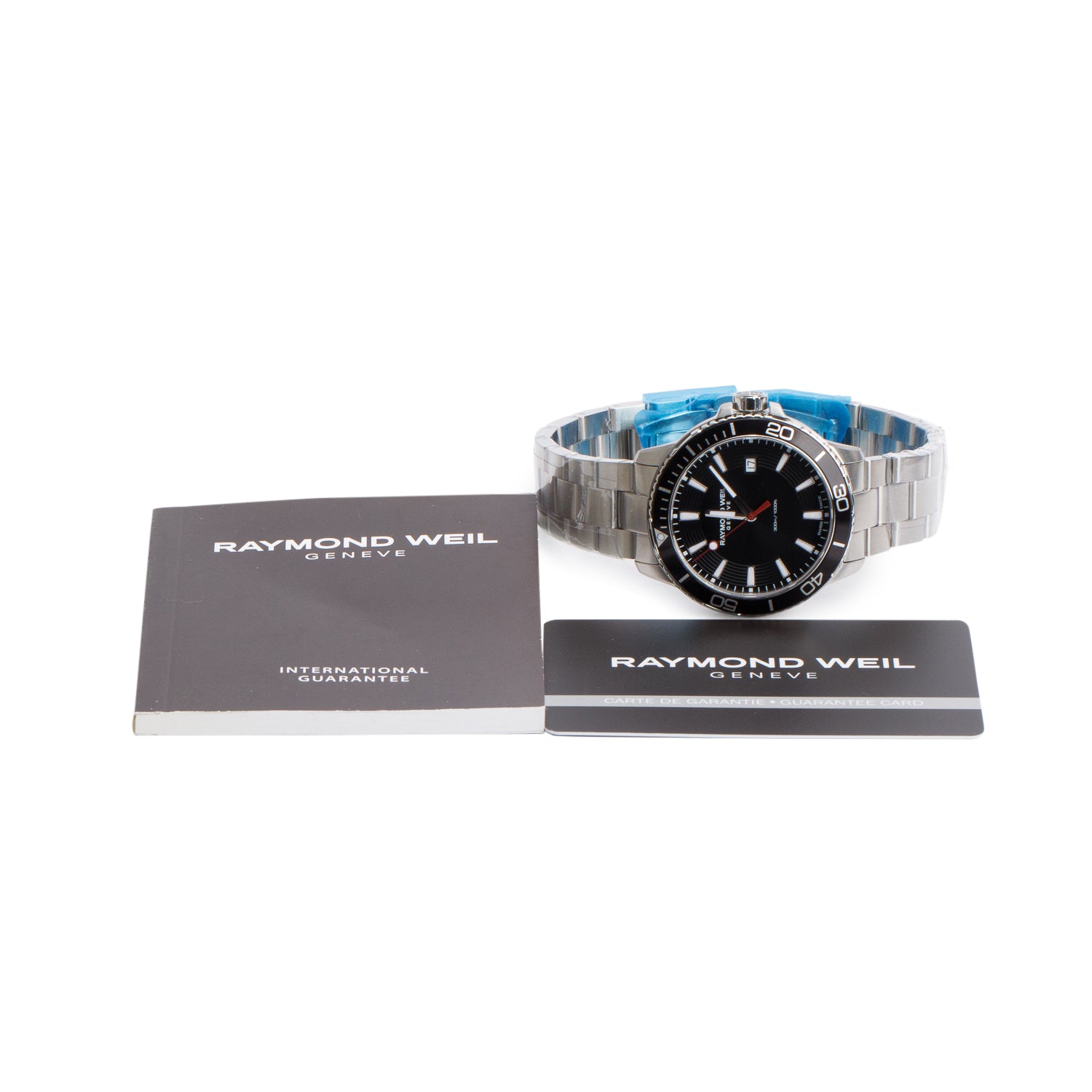 Raymond Weil Stainless Steel Tango 42 MM Quartz Watch Black Dial 8260