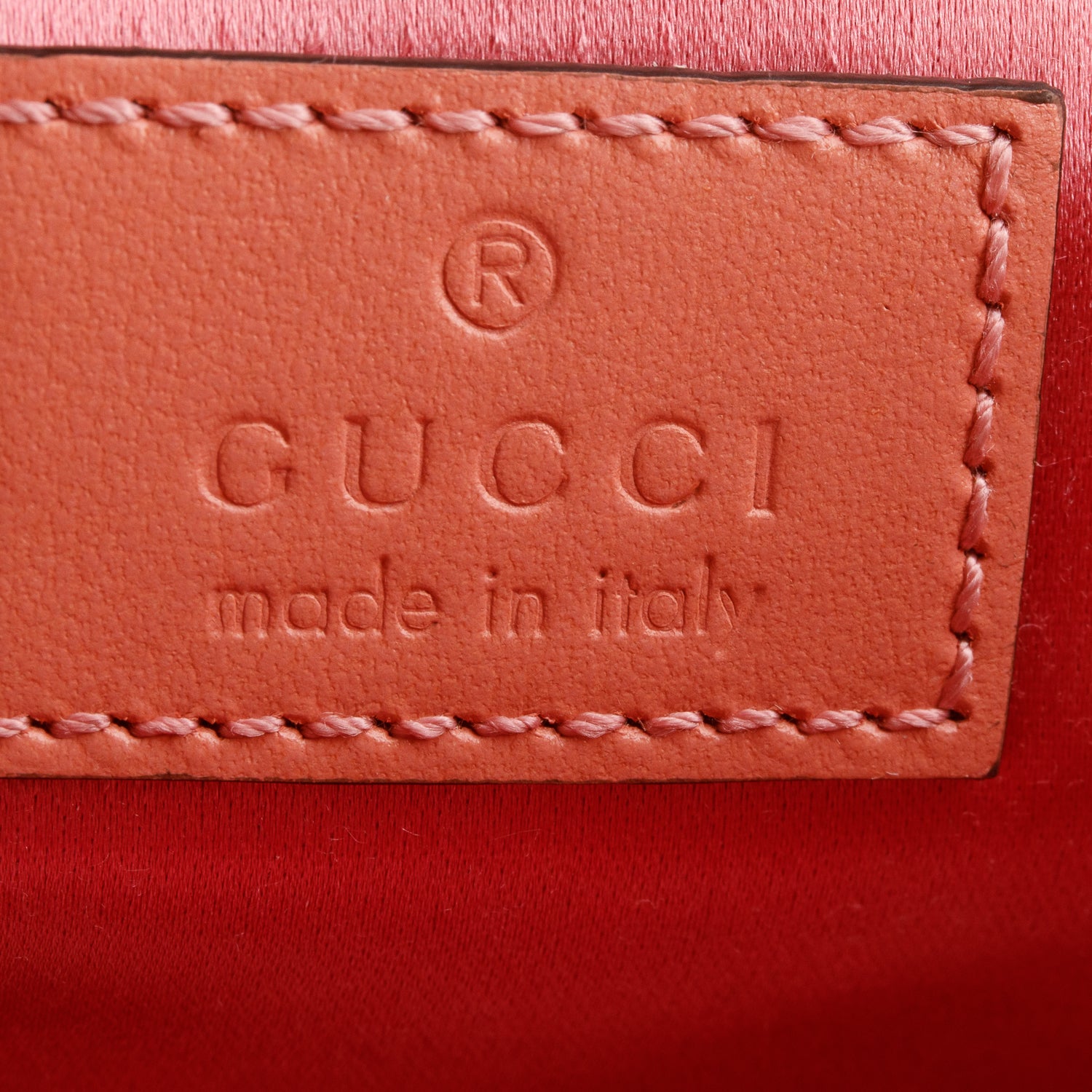 Gucci Pink Moire Fabric Calfskin Crystal Matelasse Mini GG Marmont Chain Belt Bag