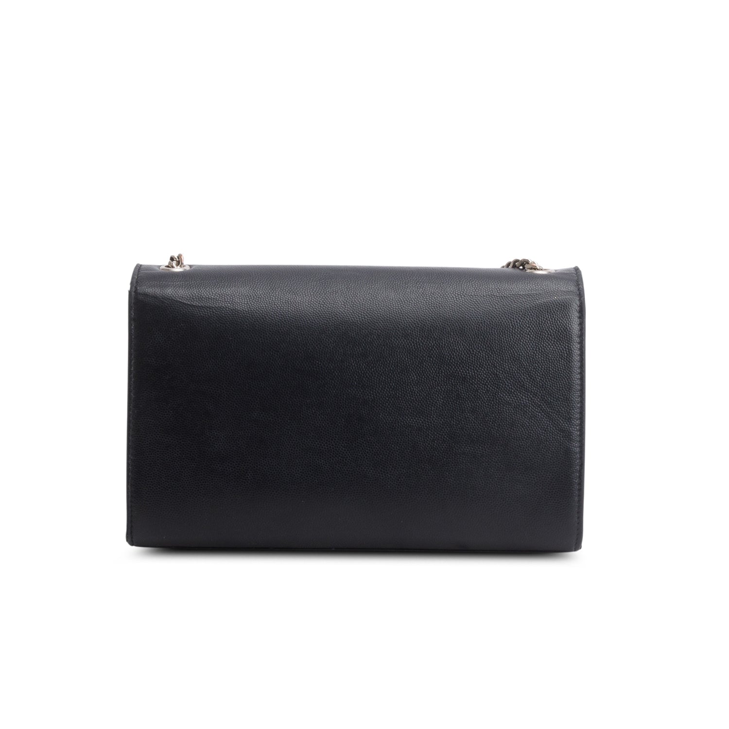Saint Laurent 2022 Black Grain De Poudre Medium Kate Bag