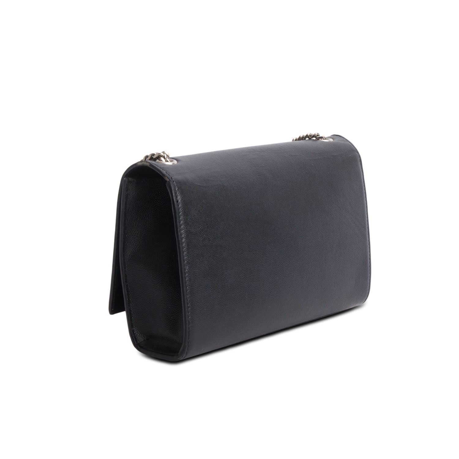 Saint Laurent 2022 Black Grain De Poudre Medium Kate Bag