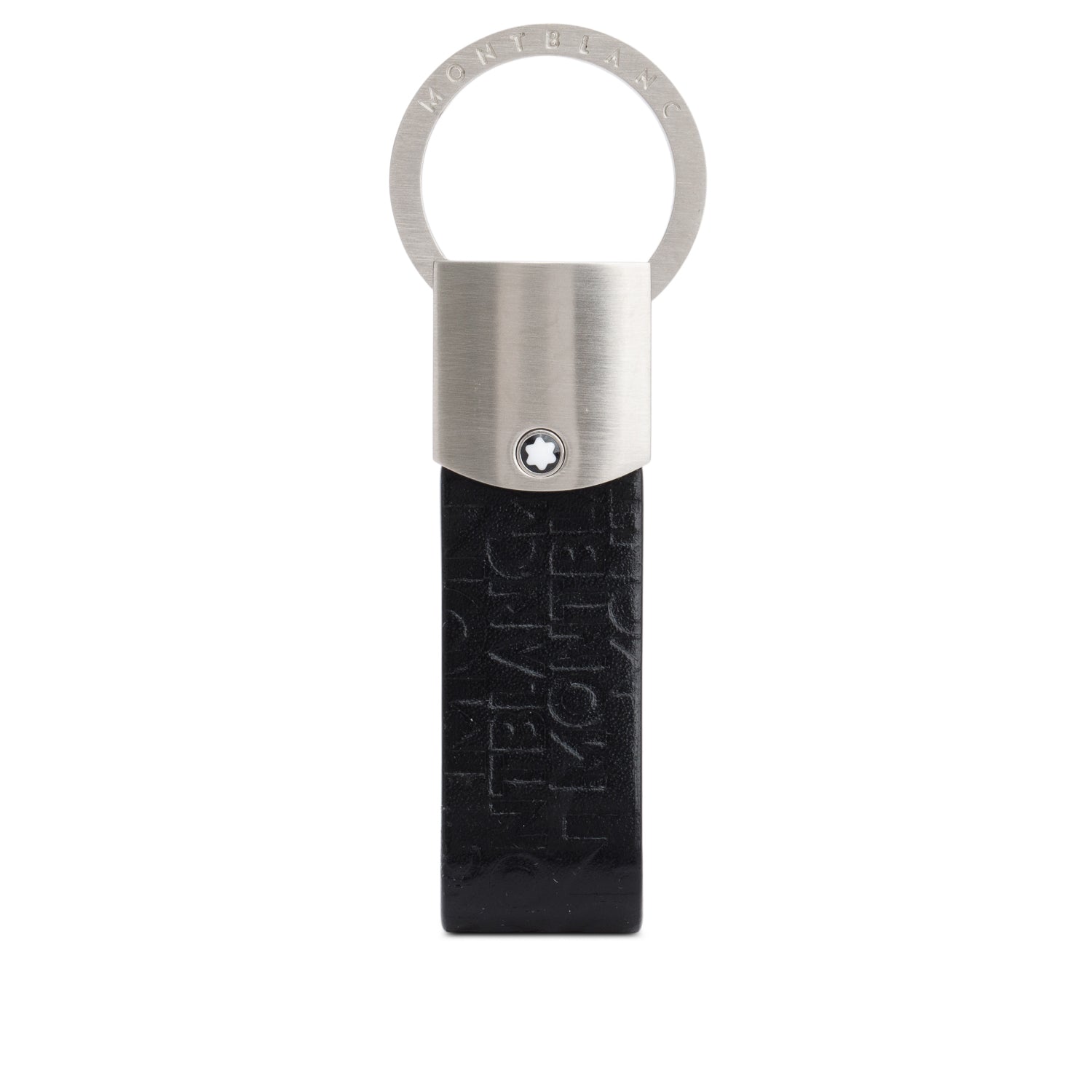 Montblanc Black Leather Loop Key Holder w/ Box