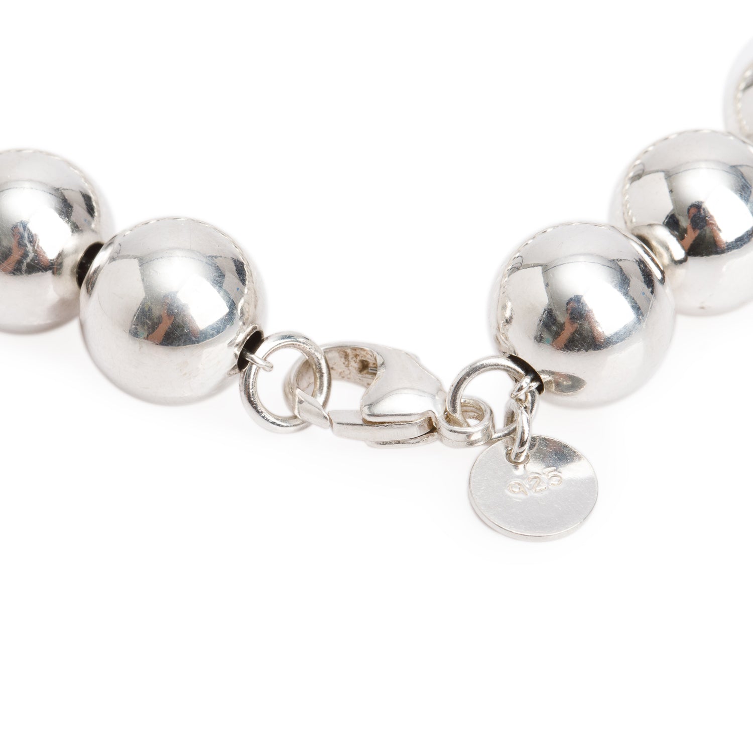 Tiffany & Co. Sterling Silver 10 MM HardWear Ball Bracelet