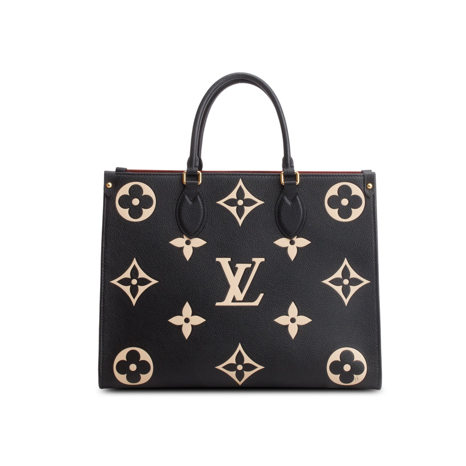 Louis Vuitton Black Empreinte Monogram Giant OnTheGo MM Tote w/ Box