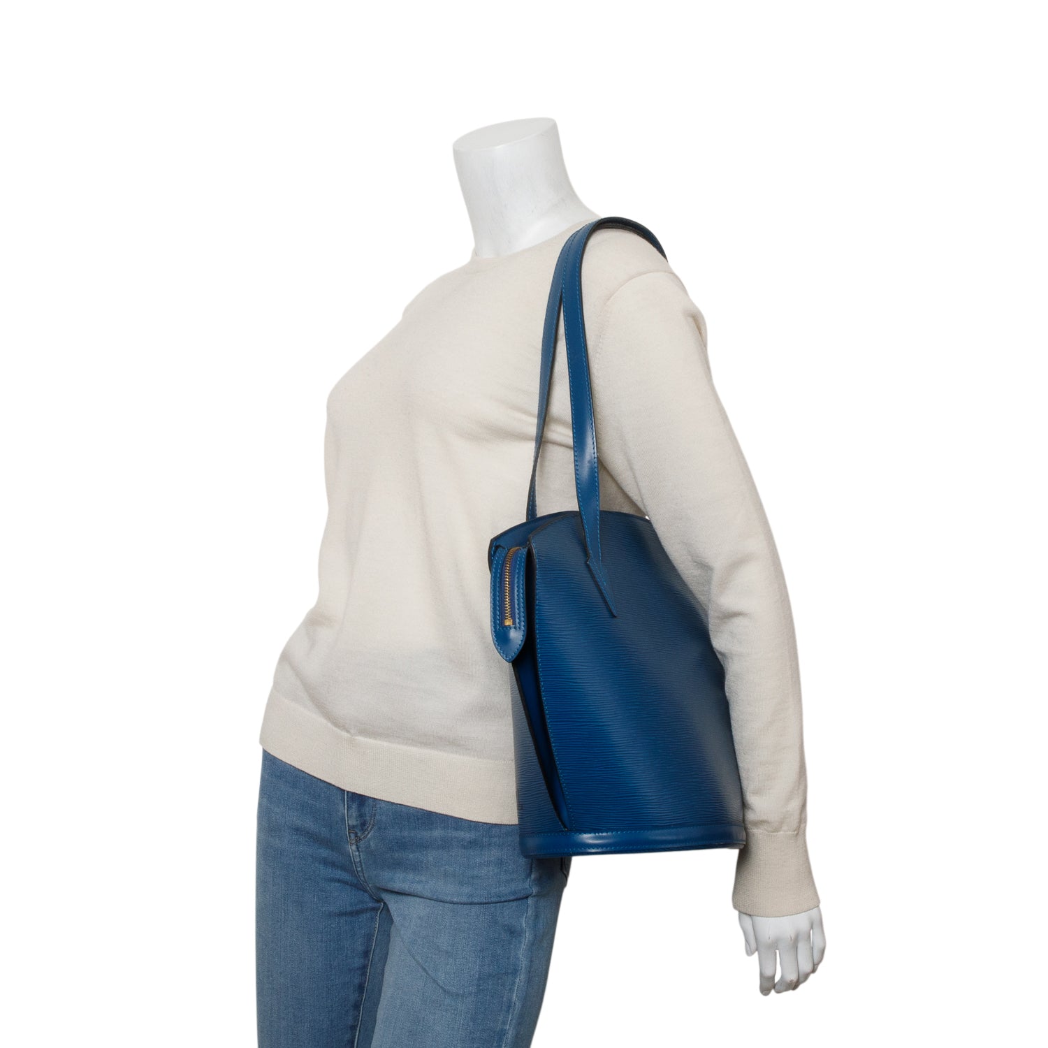 Louis Vuitton Vintage Blue Epi Saint Jacques GM