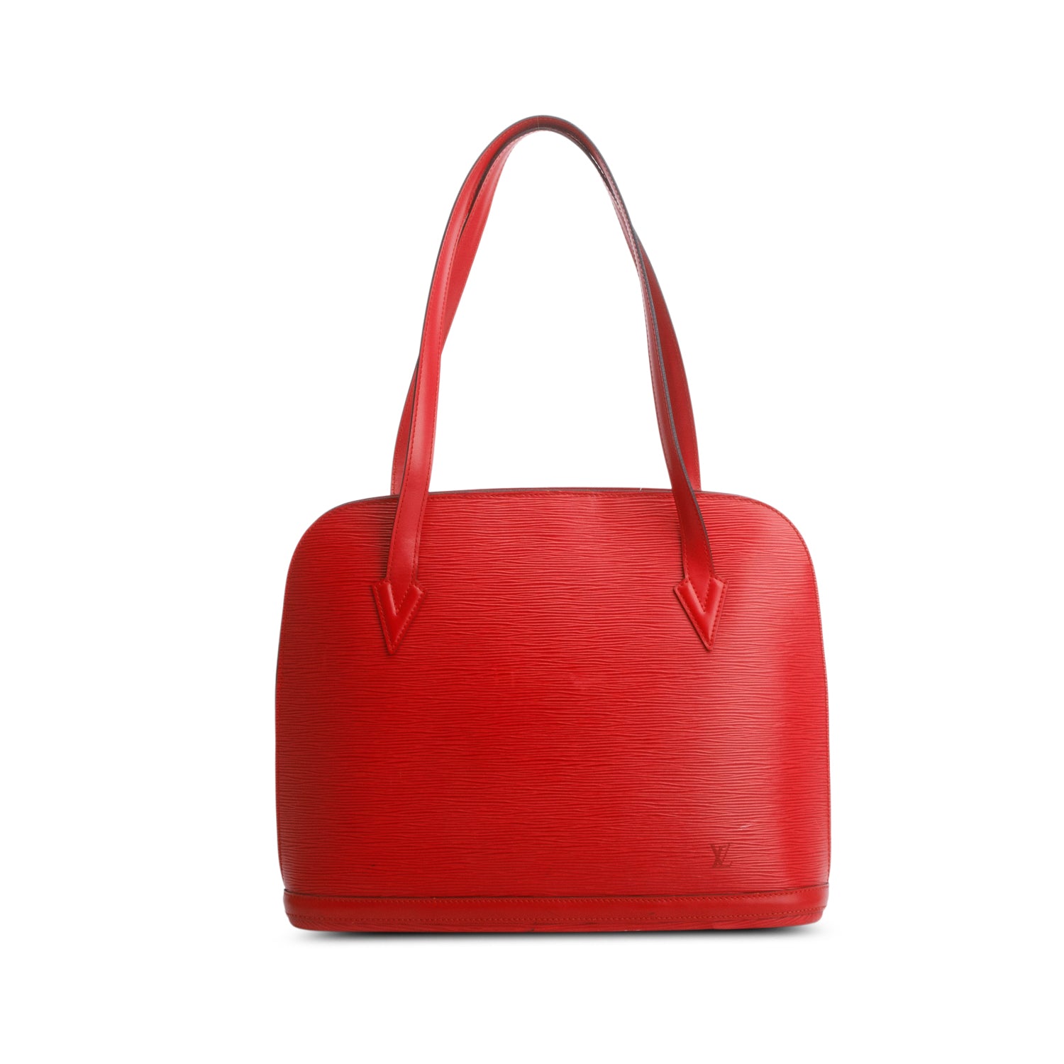 Louis Vuitton Vintage Red Epi Lussac Tote