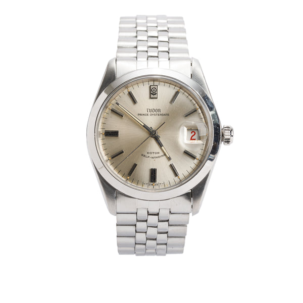 w*i様 TUDOR PRINCE OYSTER DATE 7996シルバー　デ Tudor Stainless Steel Prince OysterDate 34 MM Roulette Date Window