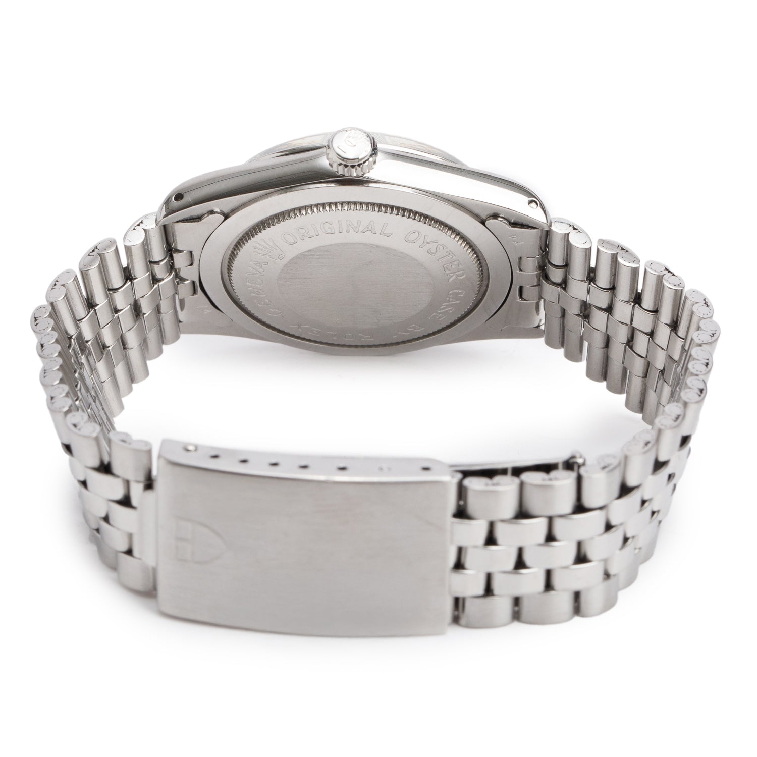 Tudor Stainless Steel Prince OysterDate 34 MM Roulette Date Window Automatic Watch Silver Dial 7996