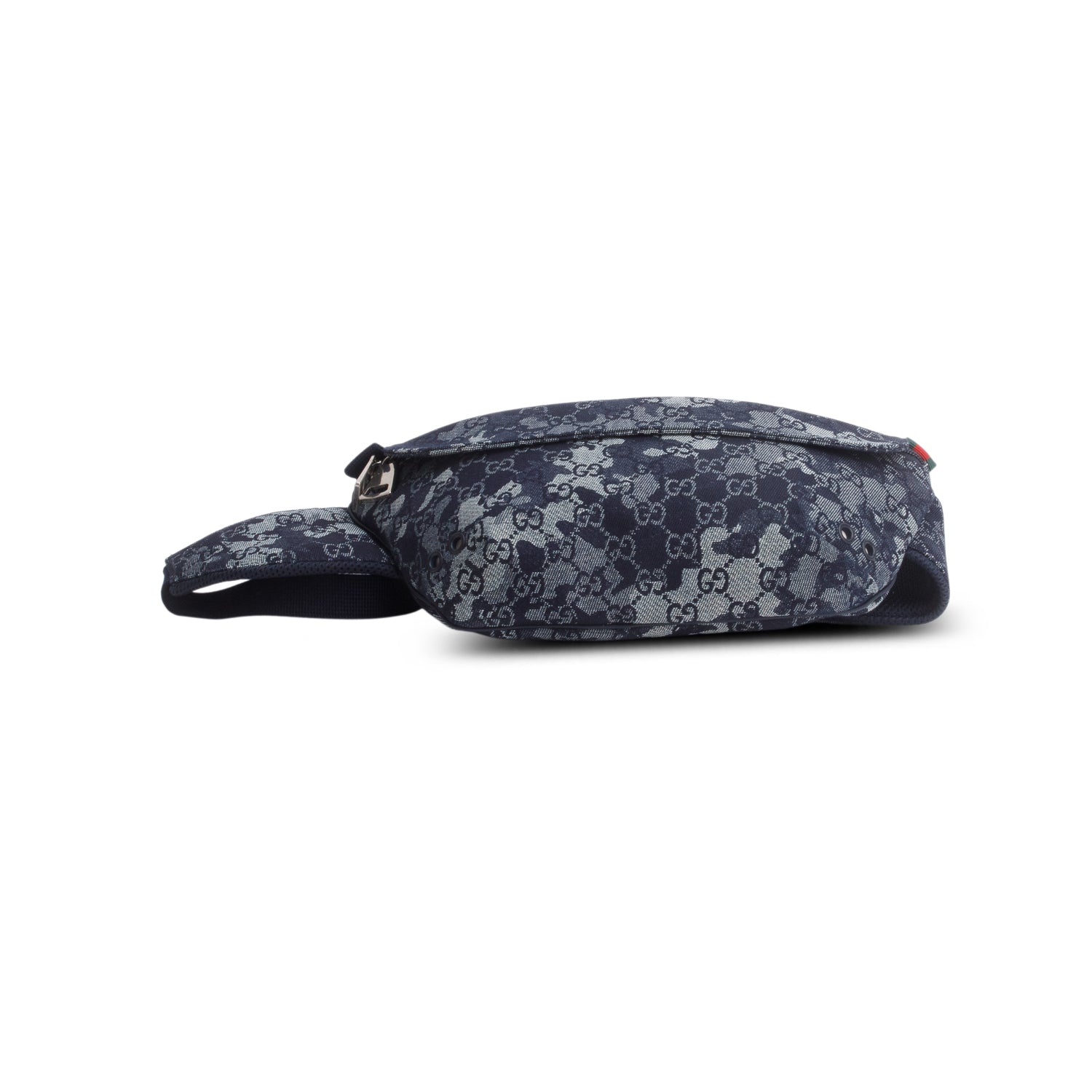 Gucci Blue Denim GG Monogram Camouflage Belt Bag
