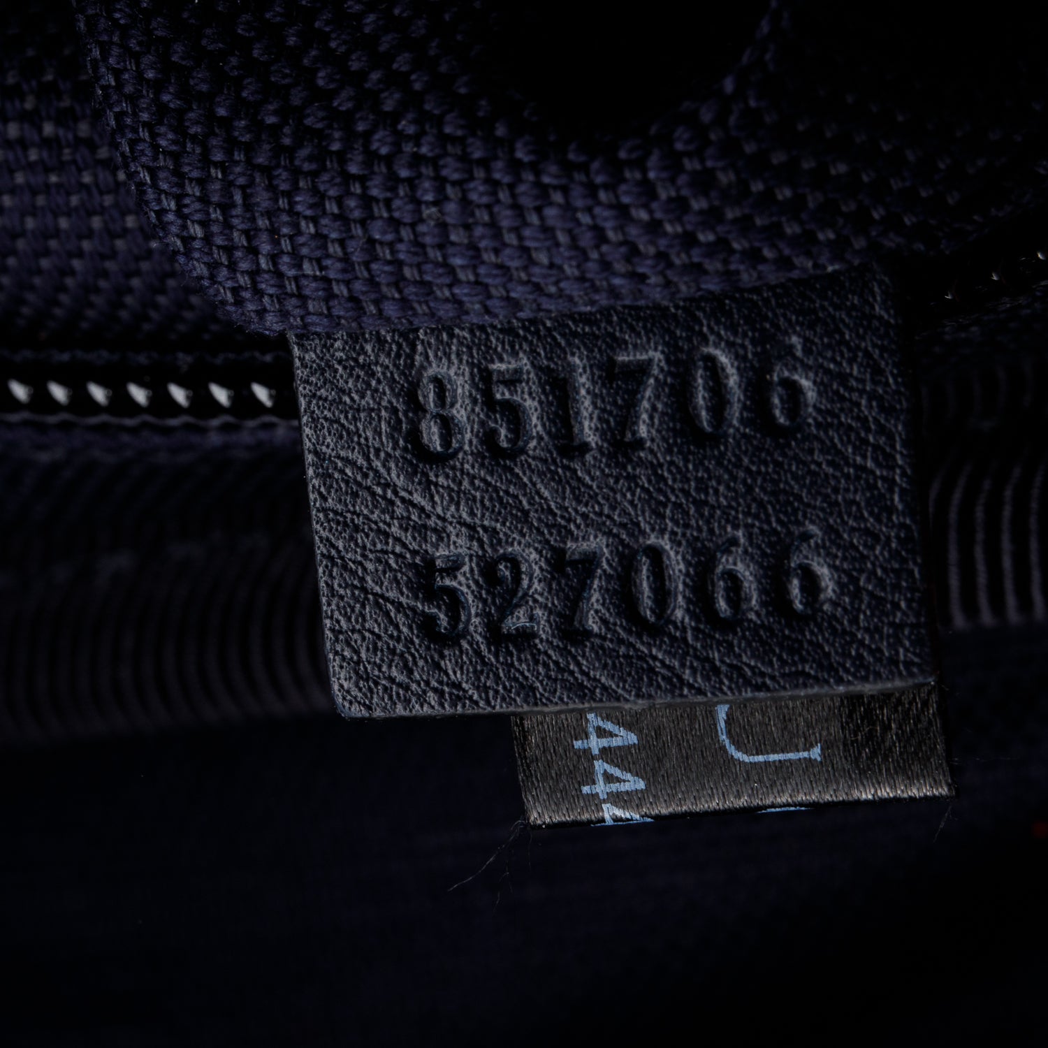 Gucci Blue Denim GG Monogram Camouflage Belt Bag