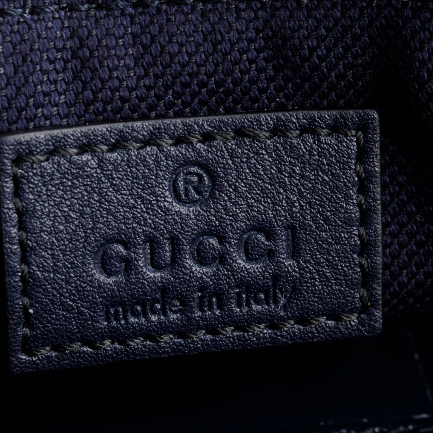 Gucci Blue Denim GG Monogram Camouflage Belt Bag