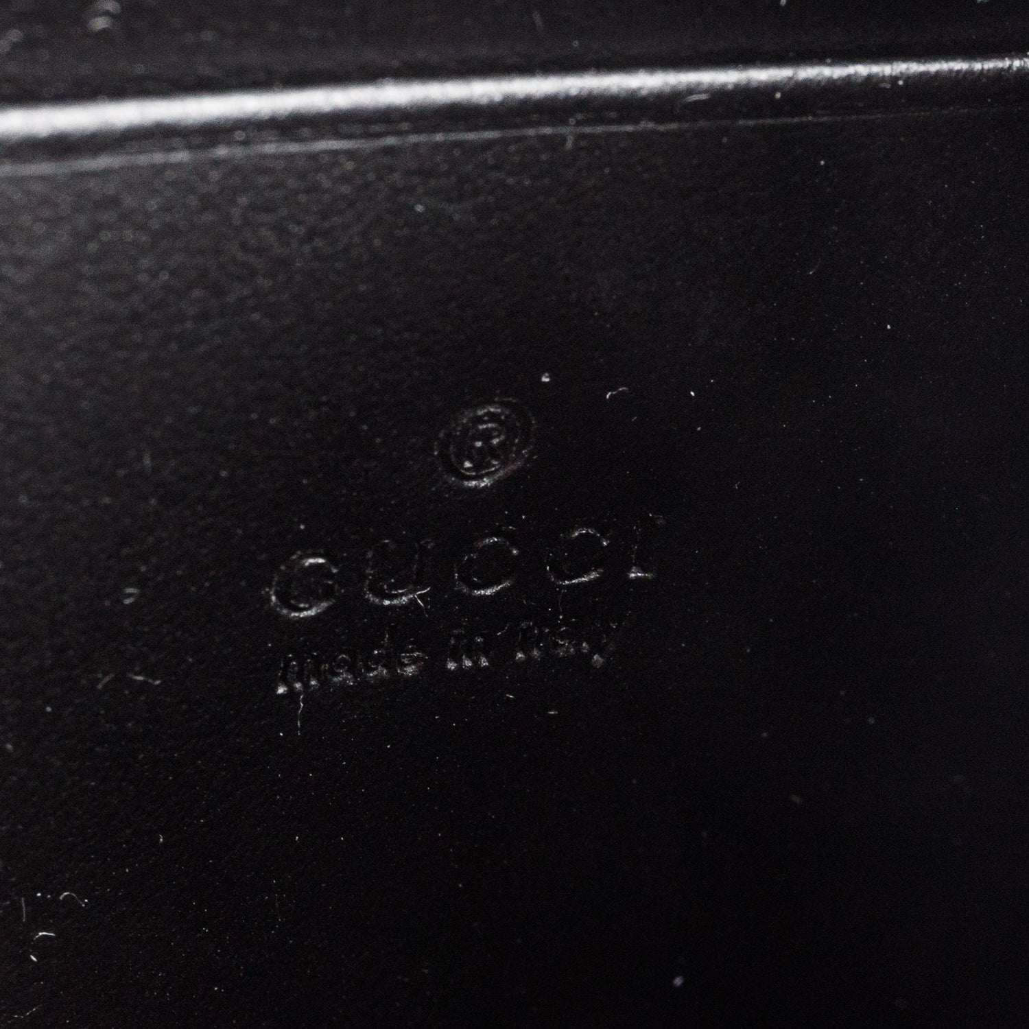 Gucci Black Calfskin Matelasse GG Marmont Wallet on Chain w/ Box
