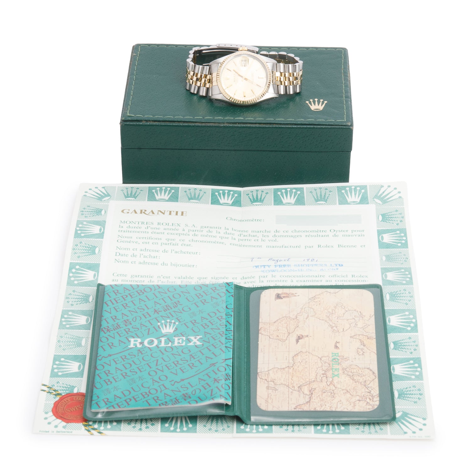 Rolex Stainless Steel & 18k Yellow Gold Datejust 36 MM Watch Gold Dial 16013 w/ Box & Papers