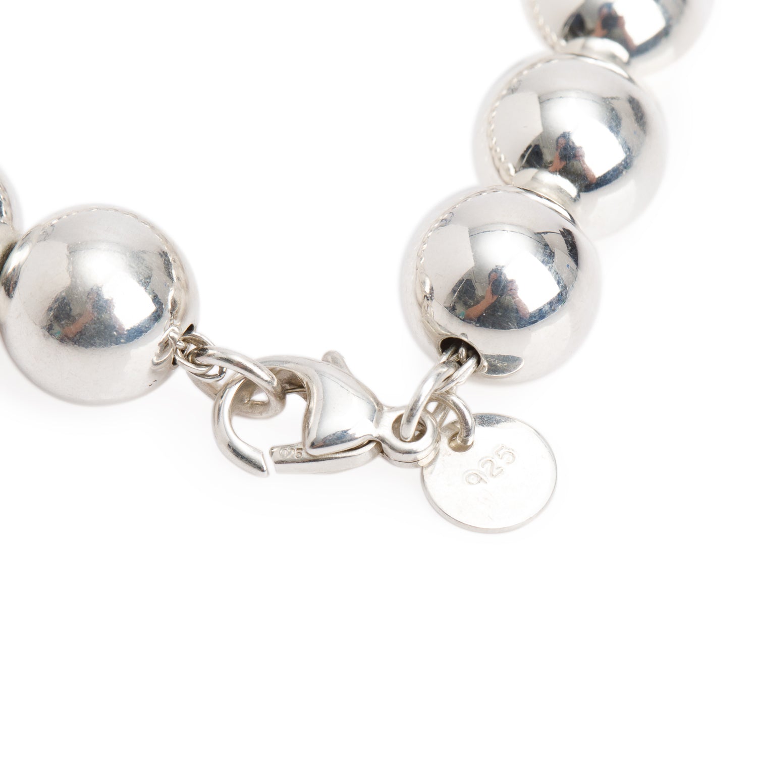 Tiffany & Co. Sterling Silver 10 MM HardWear Ball Bracelet