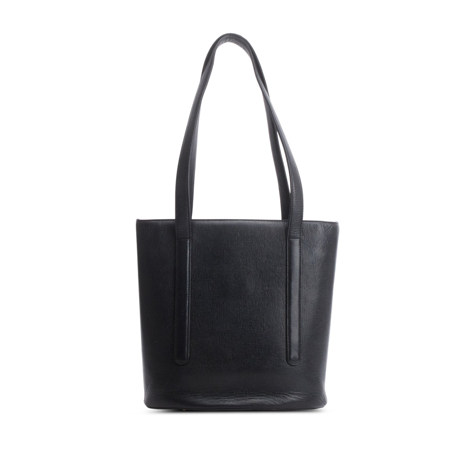 MCM Black Leather Studded Bucket Tote w/ Pouch