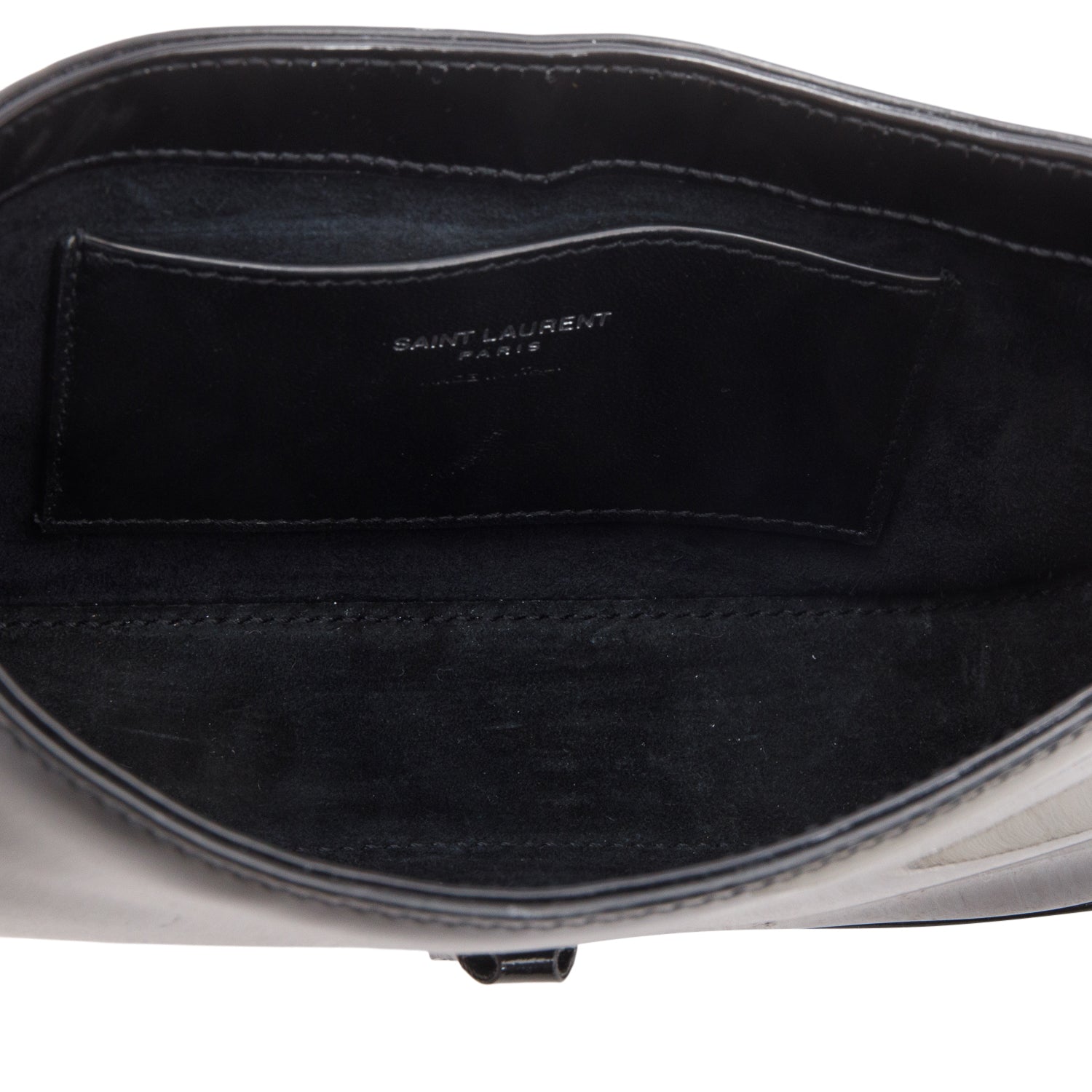 Saint Laurent 2023 Black Patent Leather Calfskin Le 5 a 7 Mini Hobo