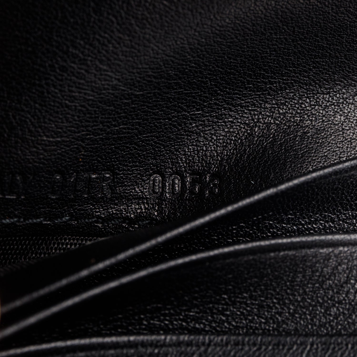 Christian Dior Black Leather Hardcore Compact Wallet