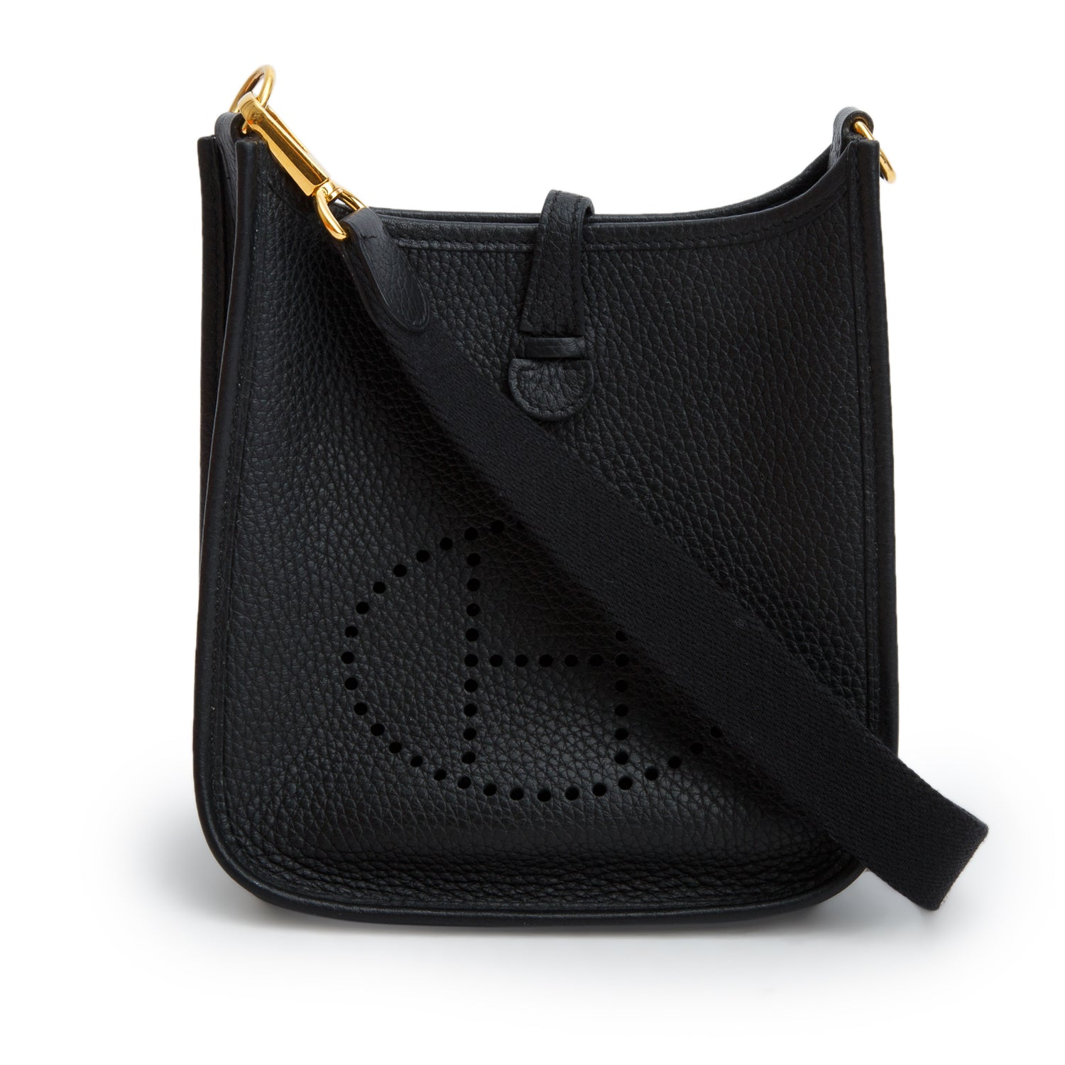Hermes Noir Taurillon Clemence Amazone Evelyne TPM 16 w/ Box