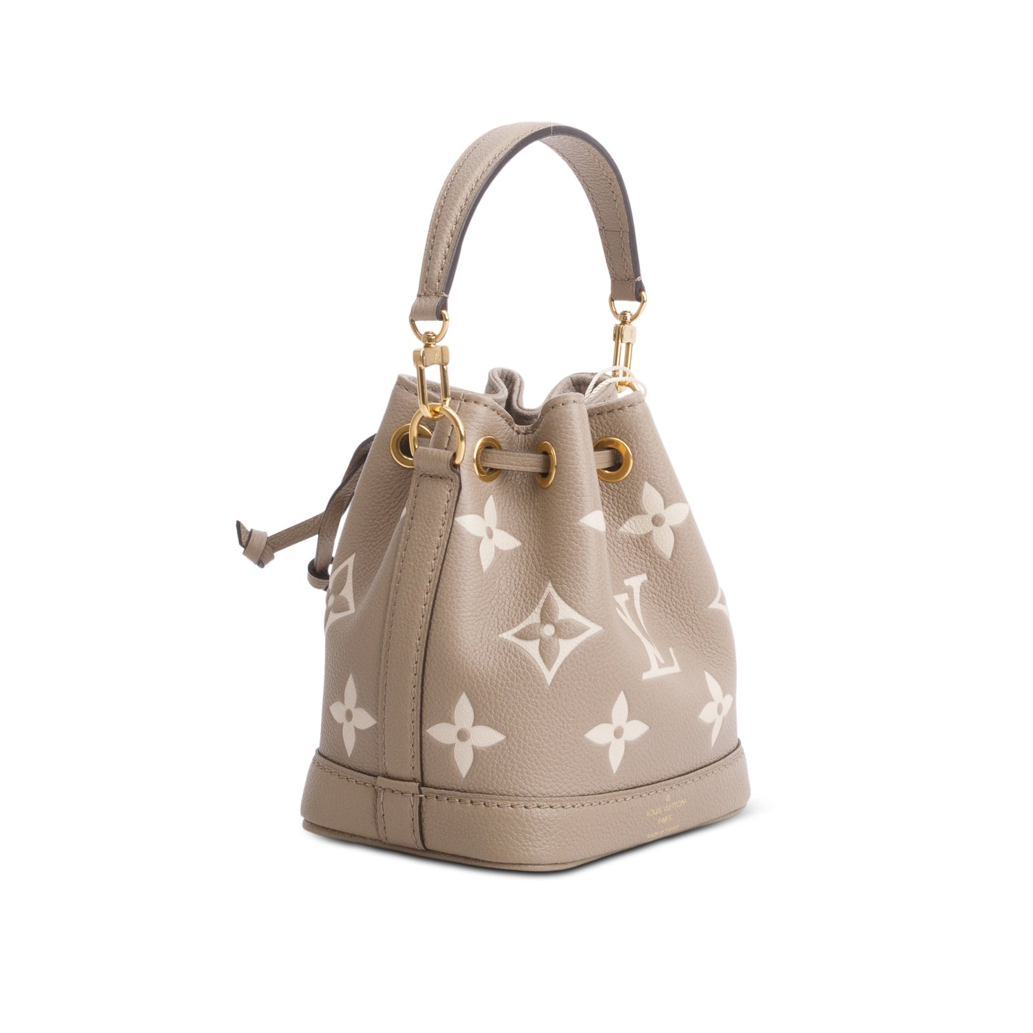 Louis Vuitton Tourterelle Empreinte Monogram Giant Nano Noe w/ Straps