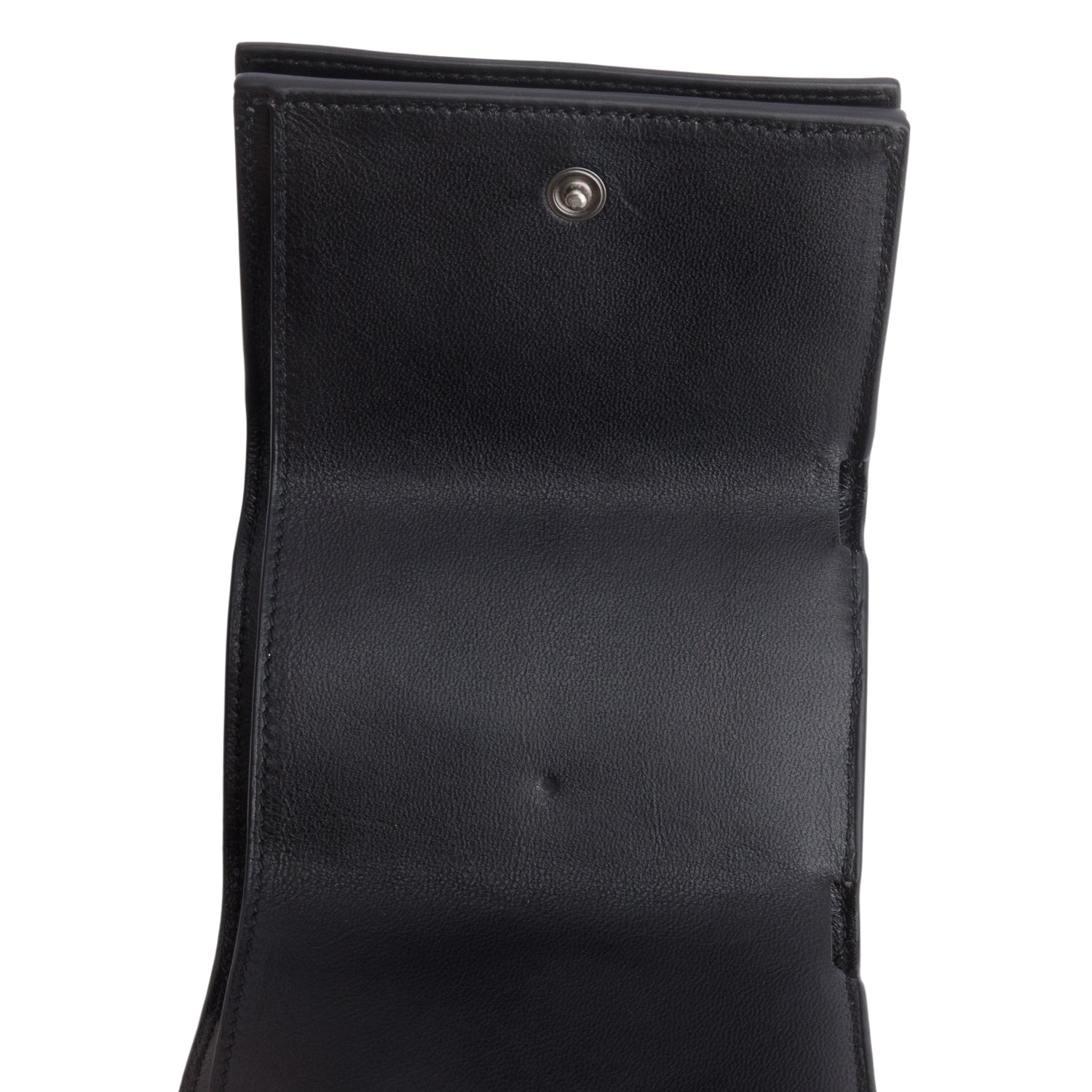 Balenciaga Black Croc Embossed Leather Mini Neo Classic City Wallet w/ Box