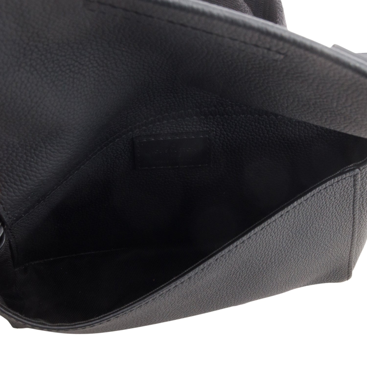 Louis Vuitton Black Grained Calfskin Aerogram Takeoff Sling Bag