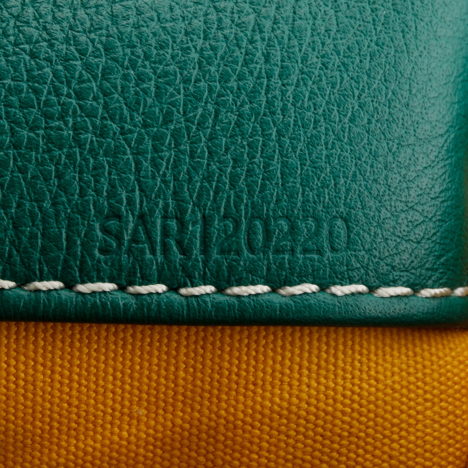 Goyard 2022 Green Leather & Monogram Canvas Sainte-Marie Foldable Clutch
