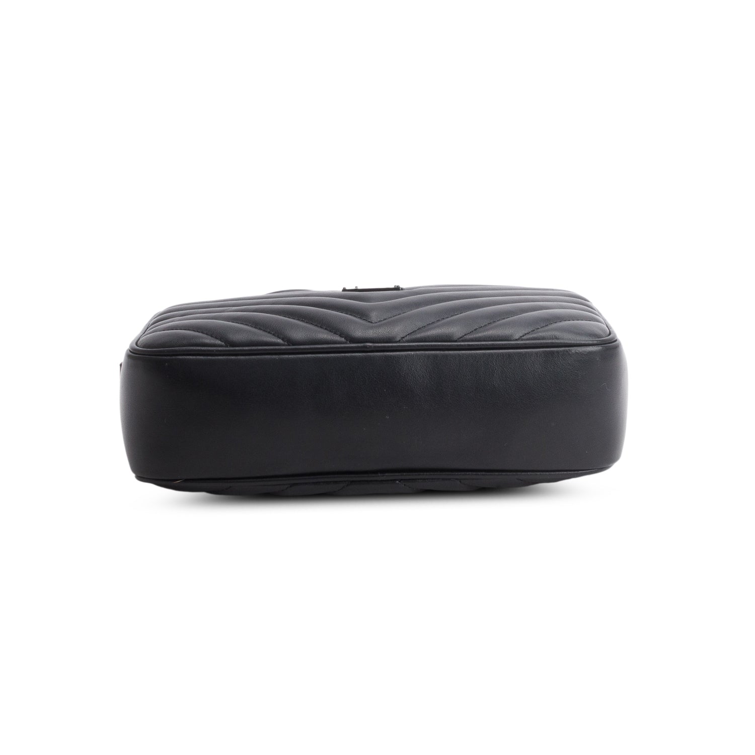 Saint Laurent So Black Calfskin Matelasse Monogram Lou Camera Bag