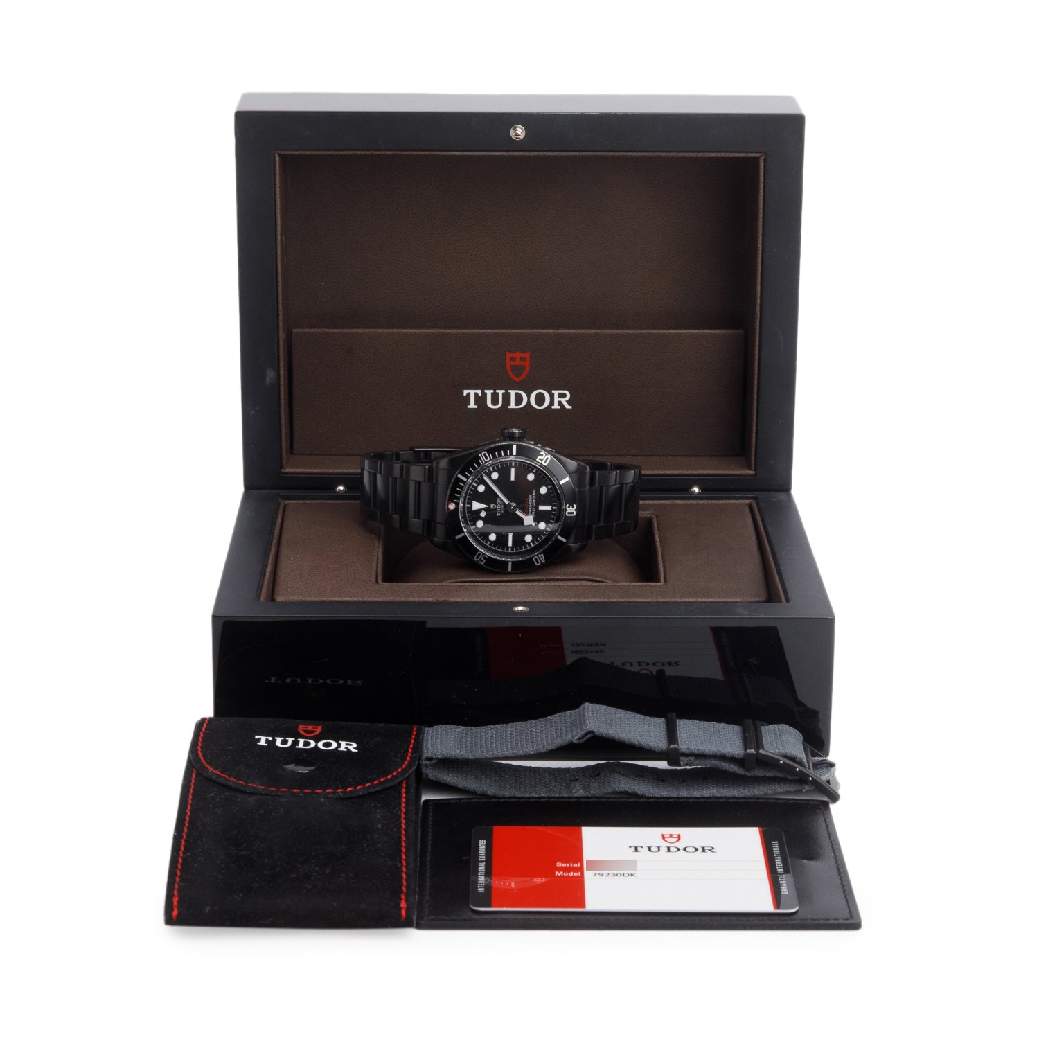 Tudor Black PVD Stainless Steel Black Bay Dark 41 MM Automatic Watch 79230DK w/ Box, Papers & Extra Strap