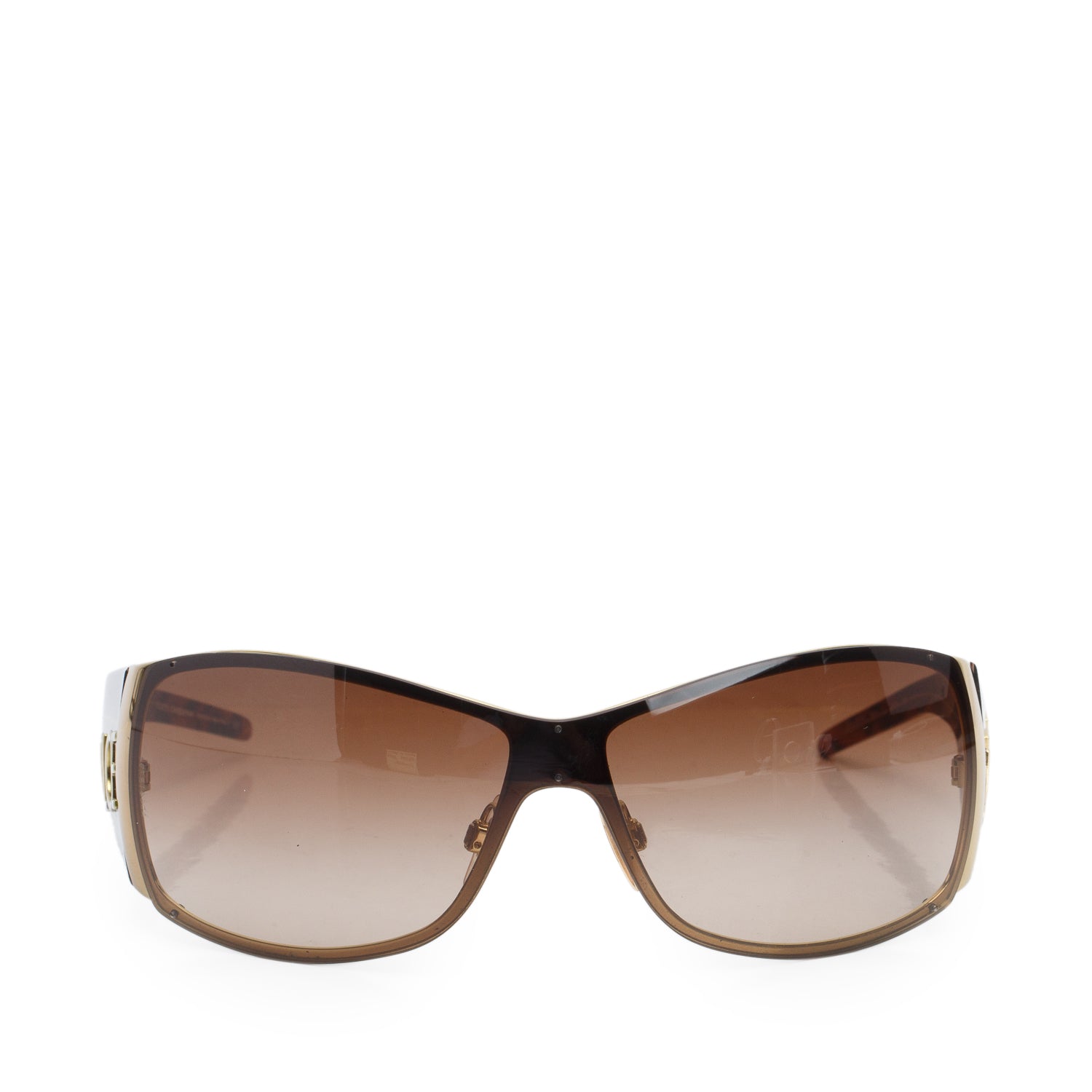 Dolce & Gabbana DG2019 Purple Logo Shield Sunglasses w/ Case