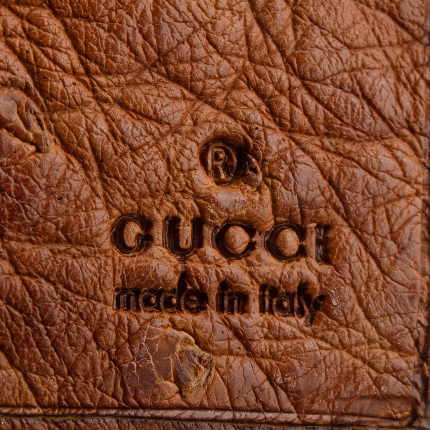 Gucci Brown Ostrich Interlocking G Britt Continental Wallet w/ Box