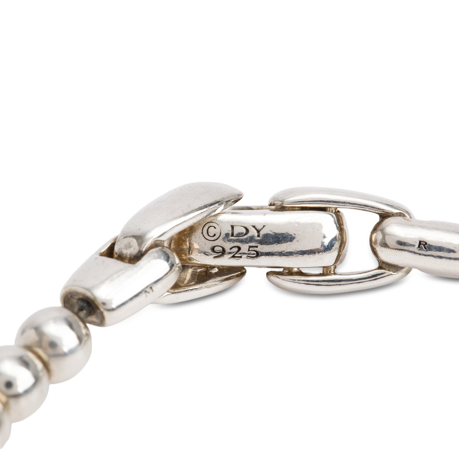 David Yurman Sterling Silver 4 MM Spiritual Beads Bracelet
