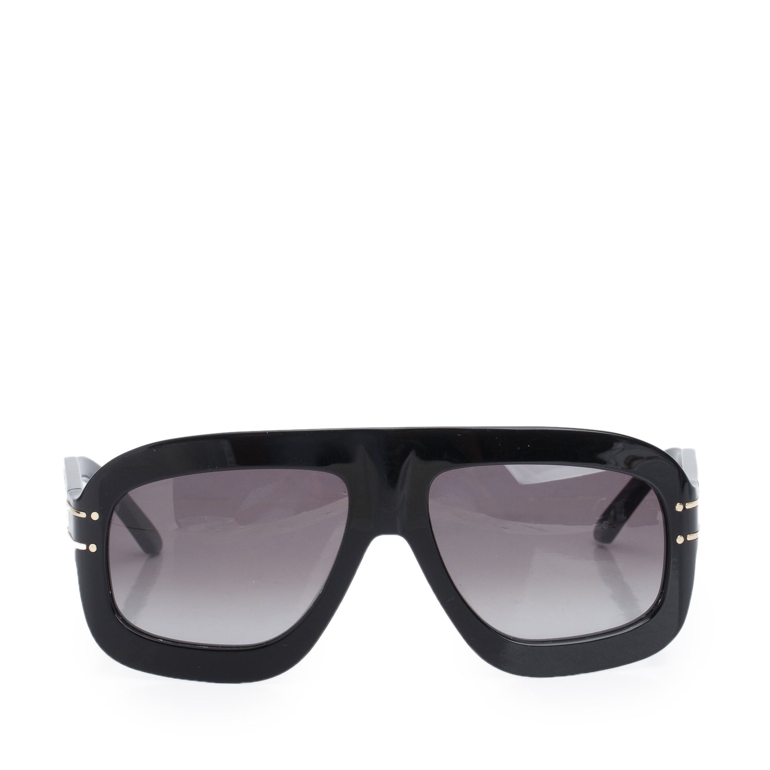 Christian Dior Black Acetate DiorSignature Mask Sunglasses