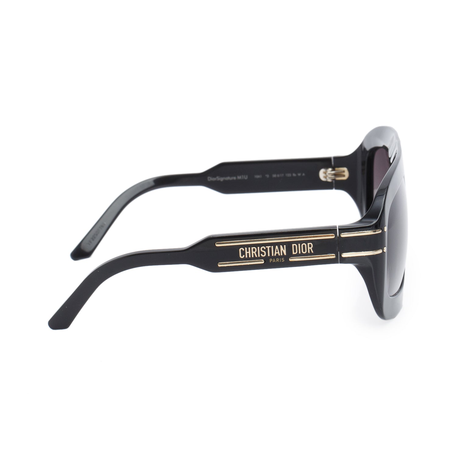 Christian Dior Black Acetate DiorSignature Mask Sunglasses