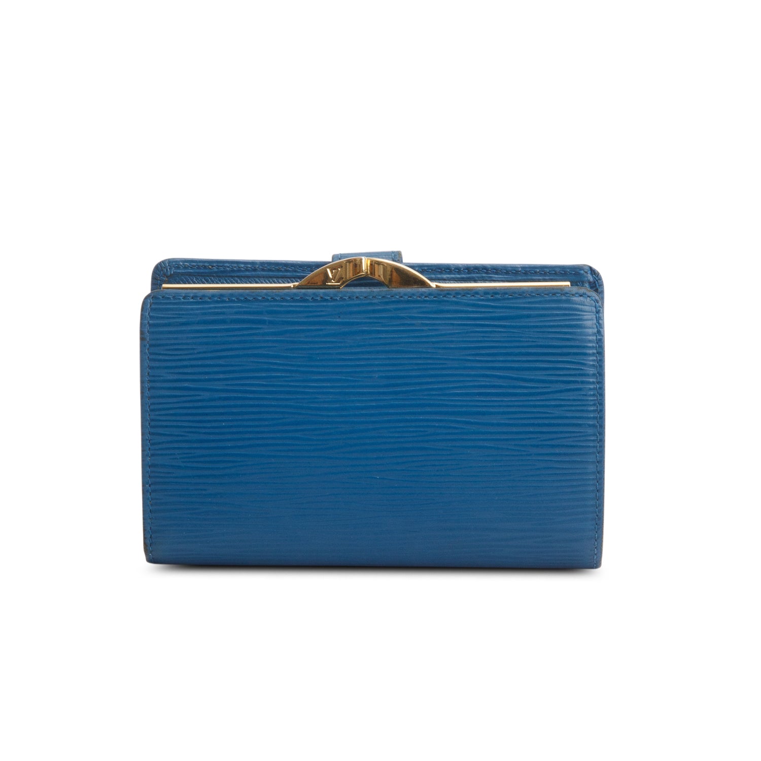 Louis Vuitton Blue Epi French Purse Wallet