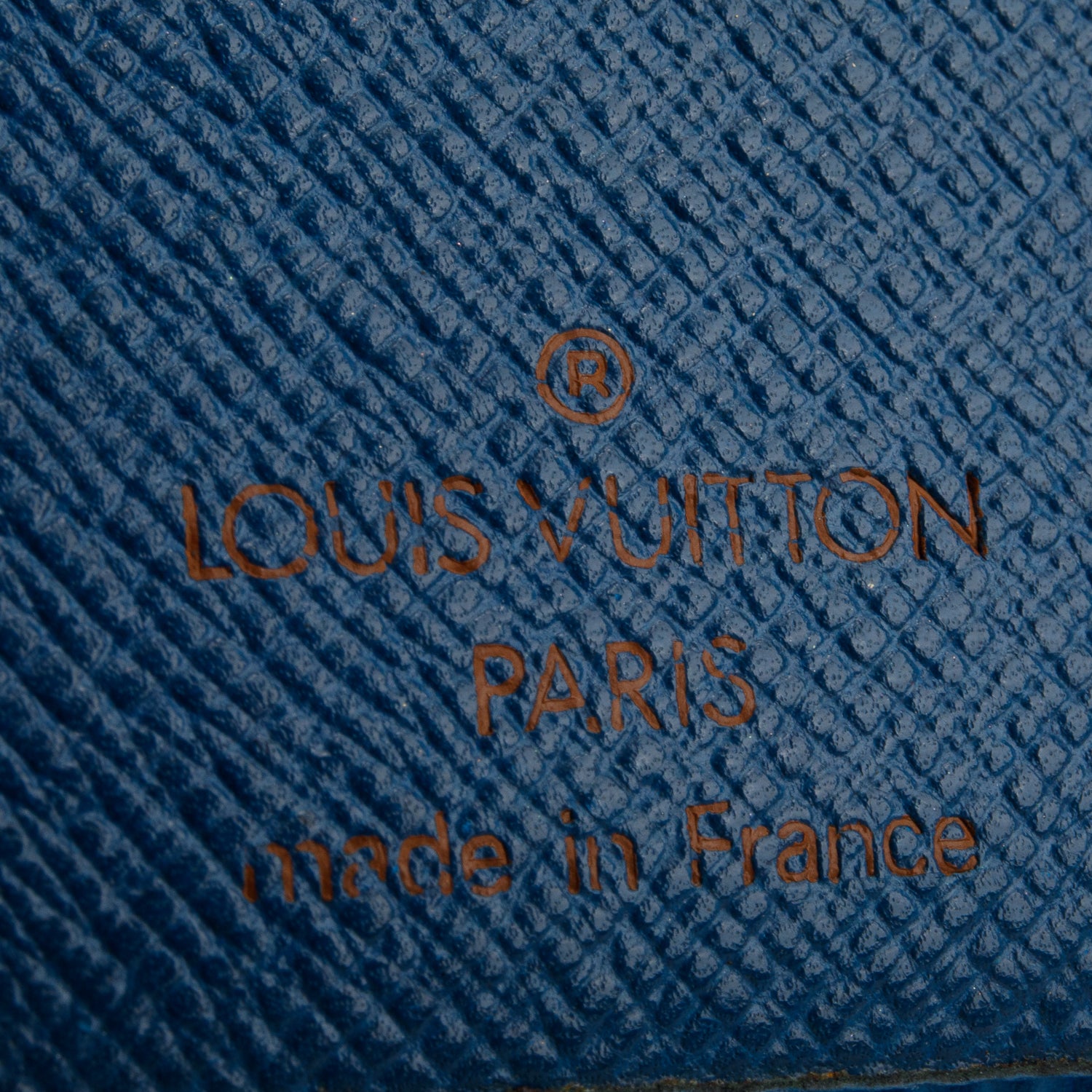 Louis Vuitton Blue Epi French Purse Wallet