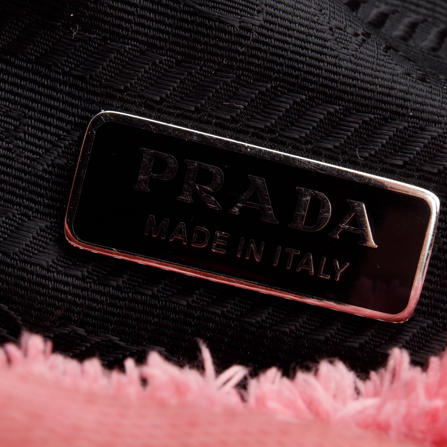 Prada 2021 Pink Terry Cloth Mini Re-Edition 2000 Bag w/ Box & Authenticity Card
