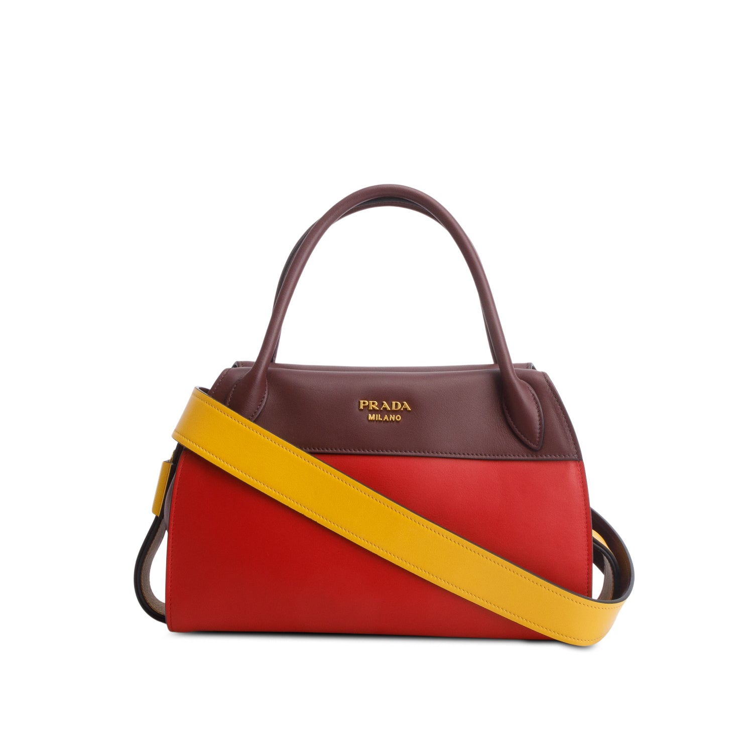 Prada Tri-Color City Calf Ribbon Bag w/ Strap – OLIVER'S