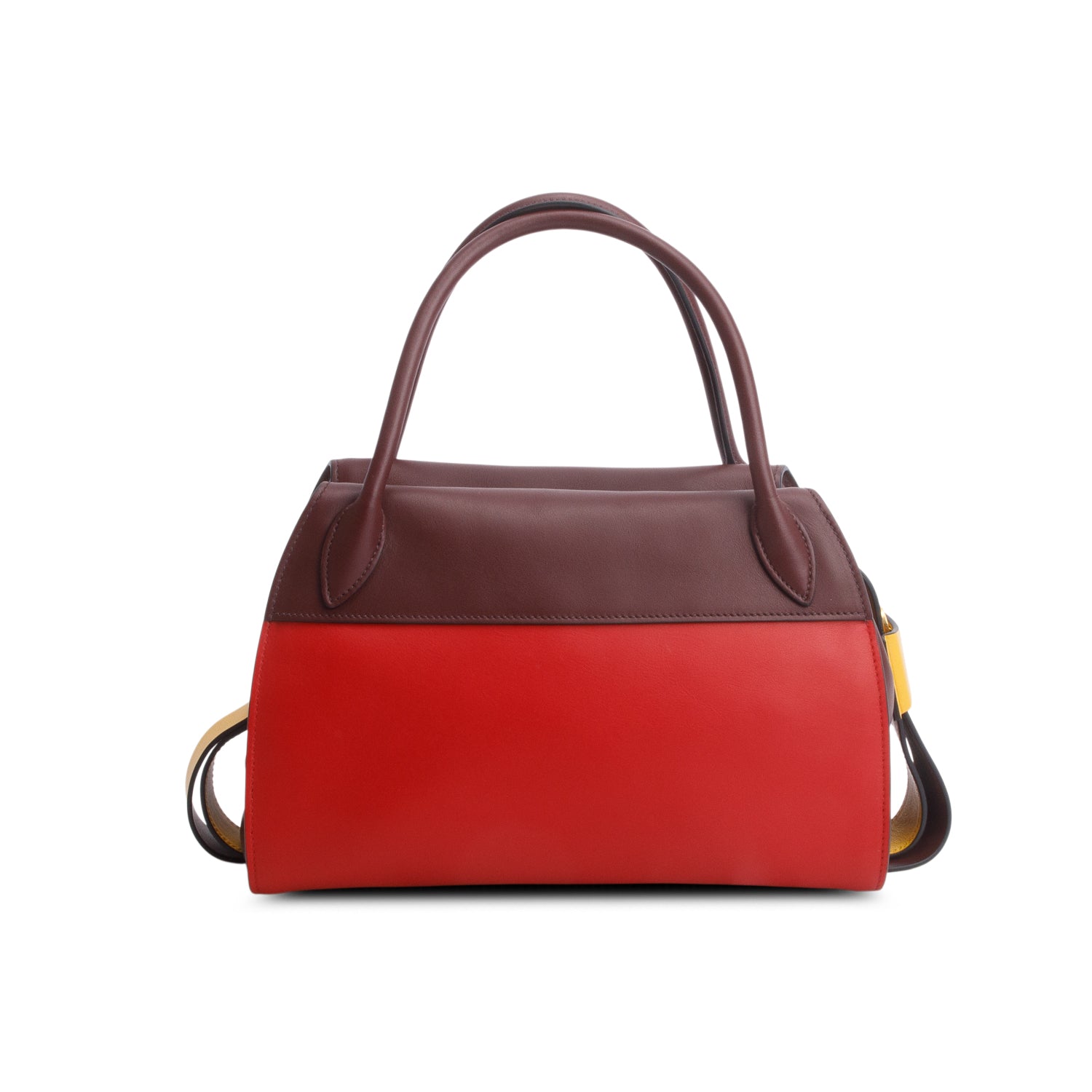 Prada Tri-Color City Calf Ribbon Bag w/ Strap