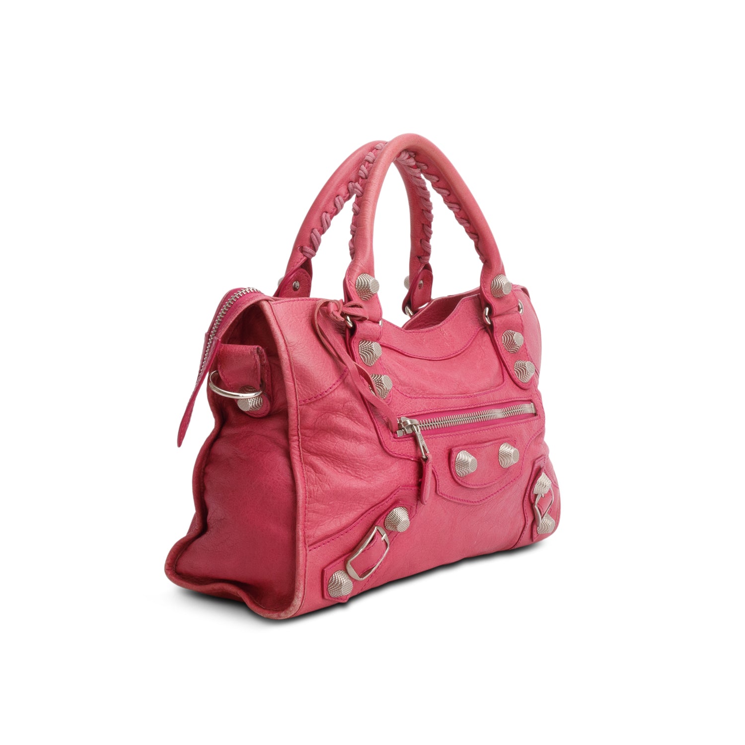 Balenciaga Pink Agneau Giant 21 City Bag w/ Strap