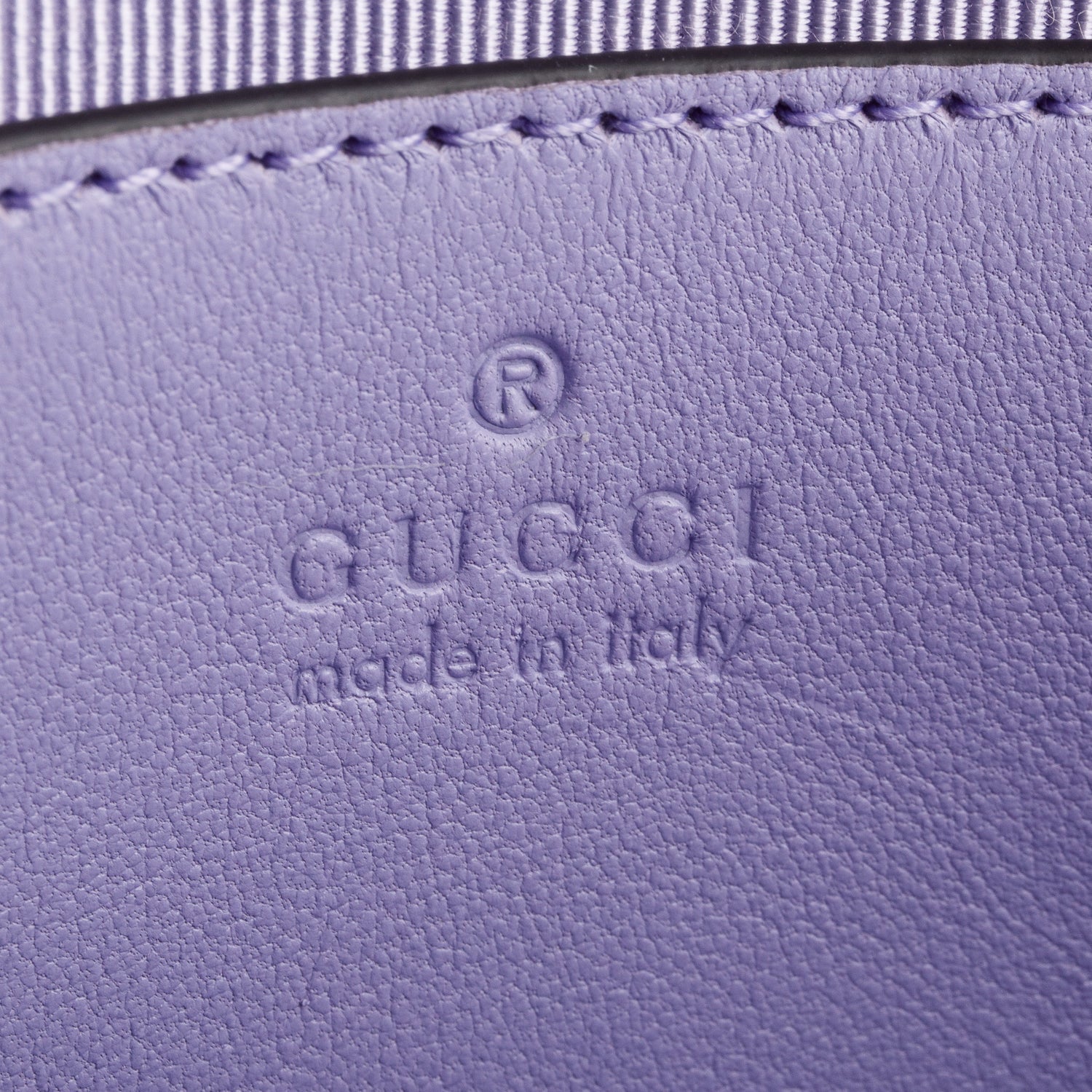 Gucci Purple Leather GG Marmont Small Shoulder Bag