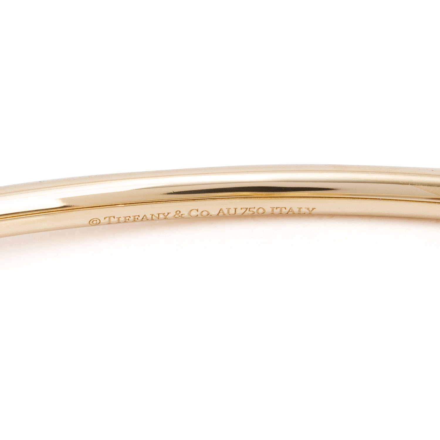 Tiffany & Co. 18k Yellow Gold Hardwear Ball Bypass Bracelet w/ Box