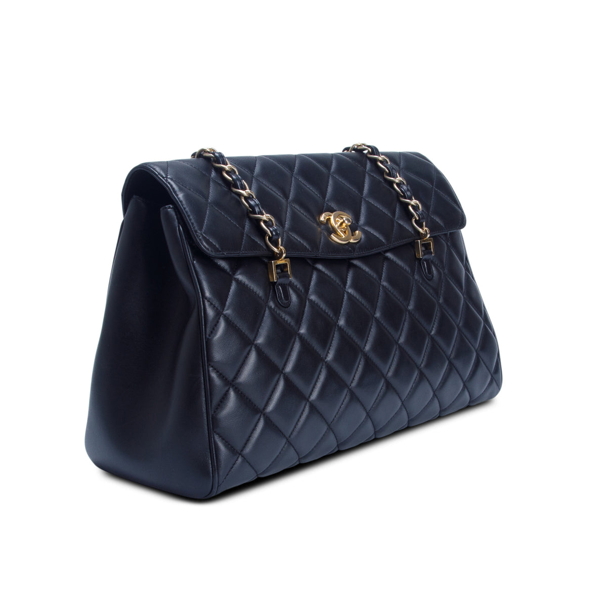 Chanel Black Lambskin Quilted Misia Camera Case Flap Bag