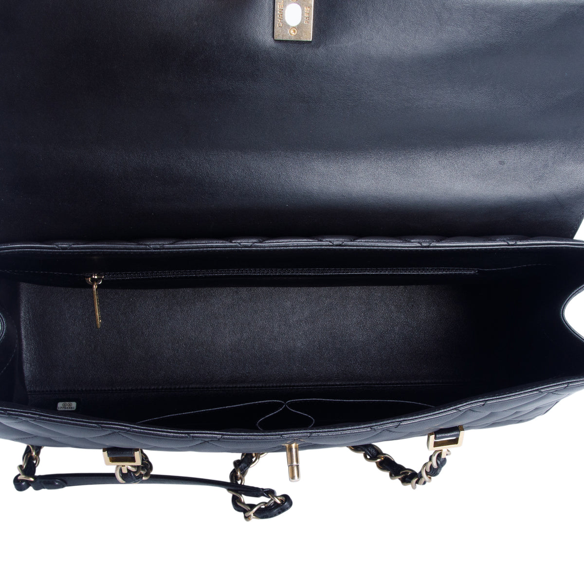 Chanel Black Lambskin Quilted Misia Camera Case Flap Bag