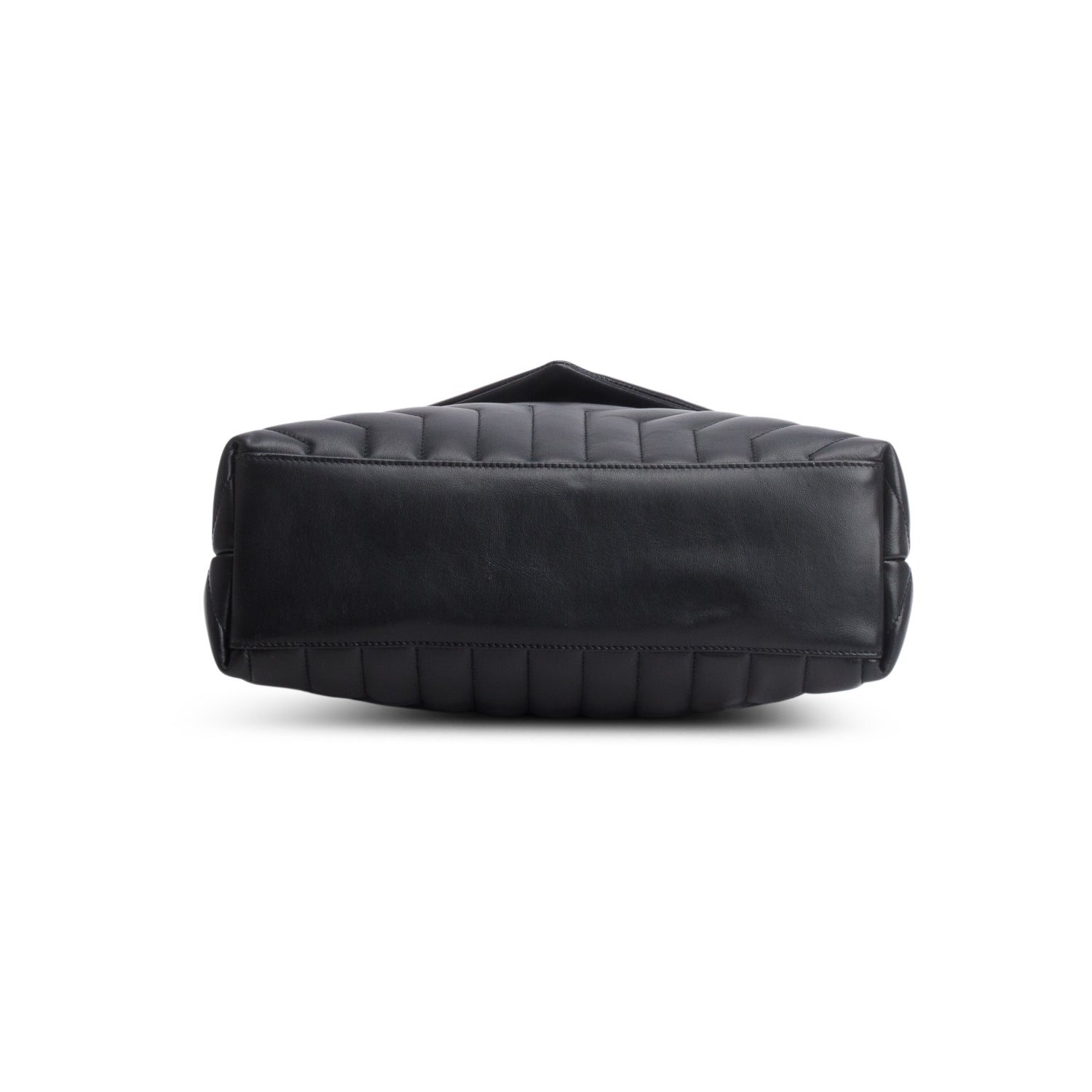 Saint Laurent Black Calfskin Y Quilted Medium Loulou Chain Satchel