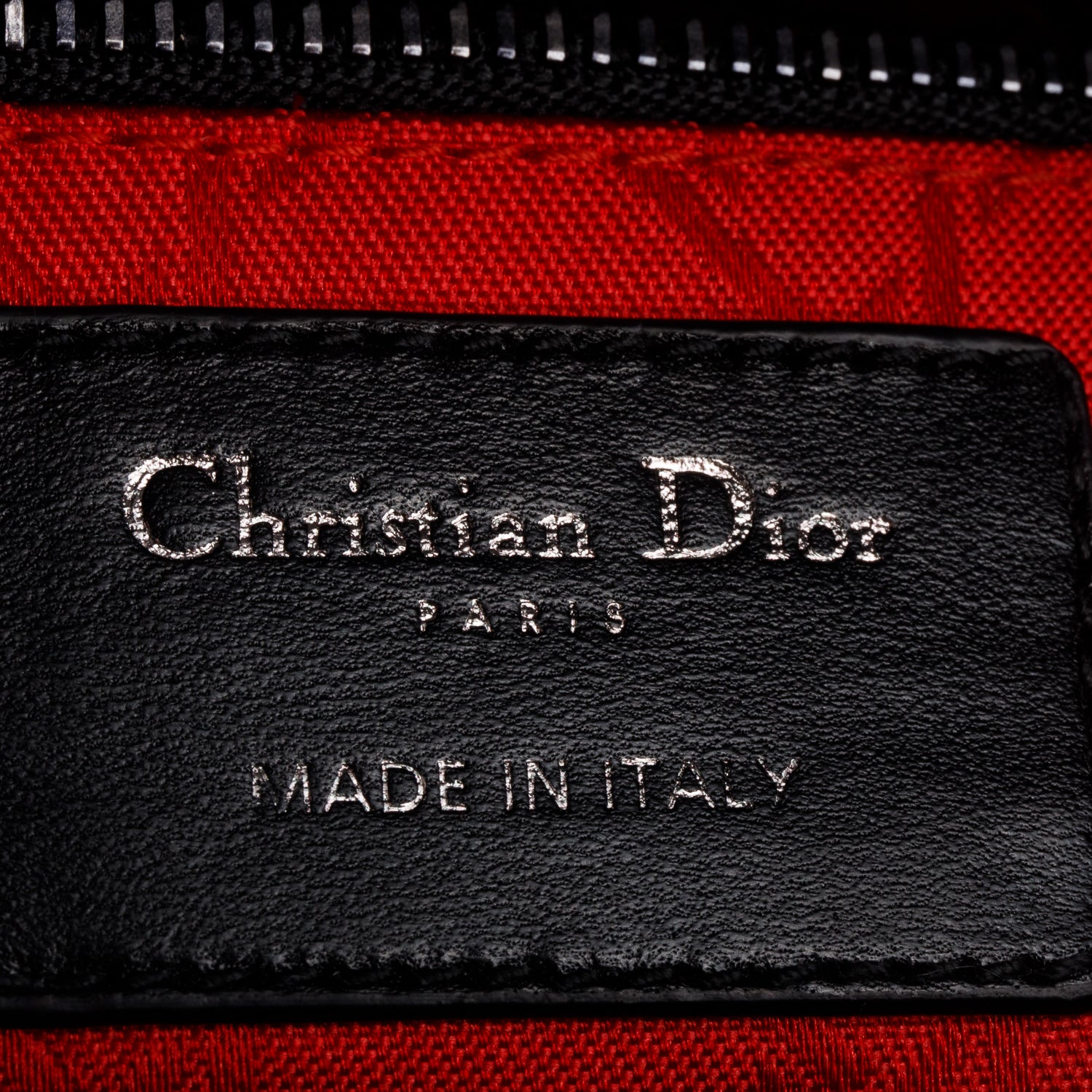 Christian Dior 2022 Black Cannage Lambskin Leather Small Lady Dior My ABCDior Bag w/ Strap