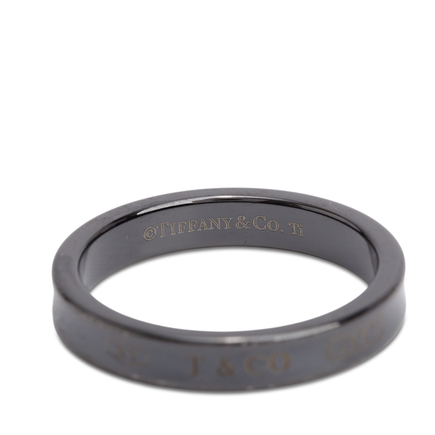 Tiffany & Co. Titanium 1837 Narrow Ring, Size 9.75